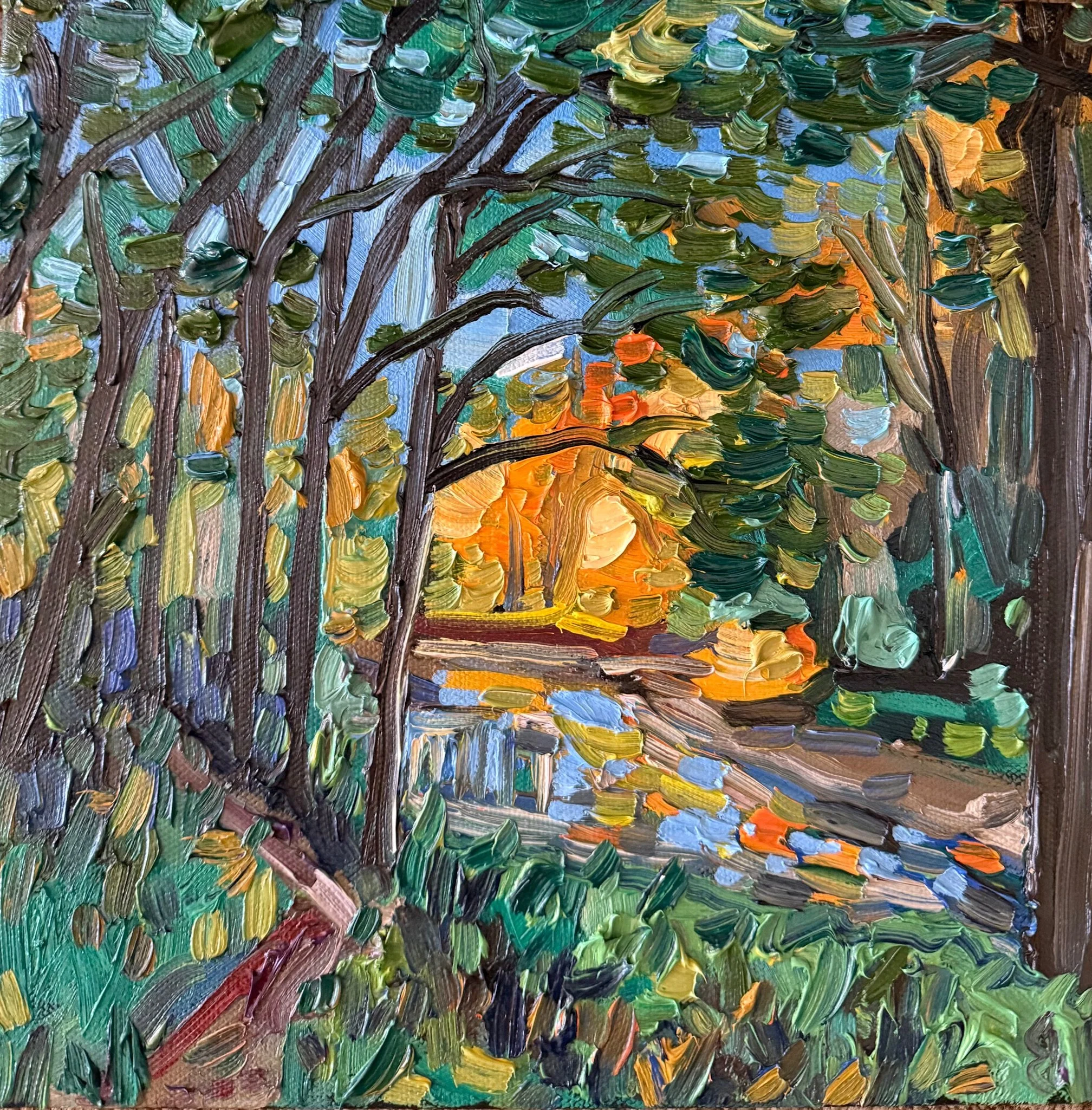 River Walk on the Sydenham
10x10 Inch Oil on Canvas SOLD