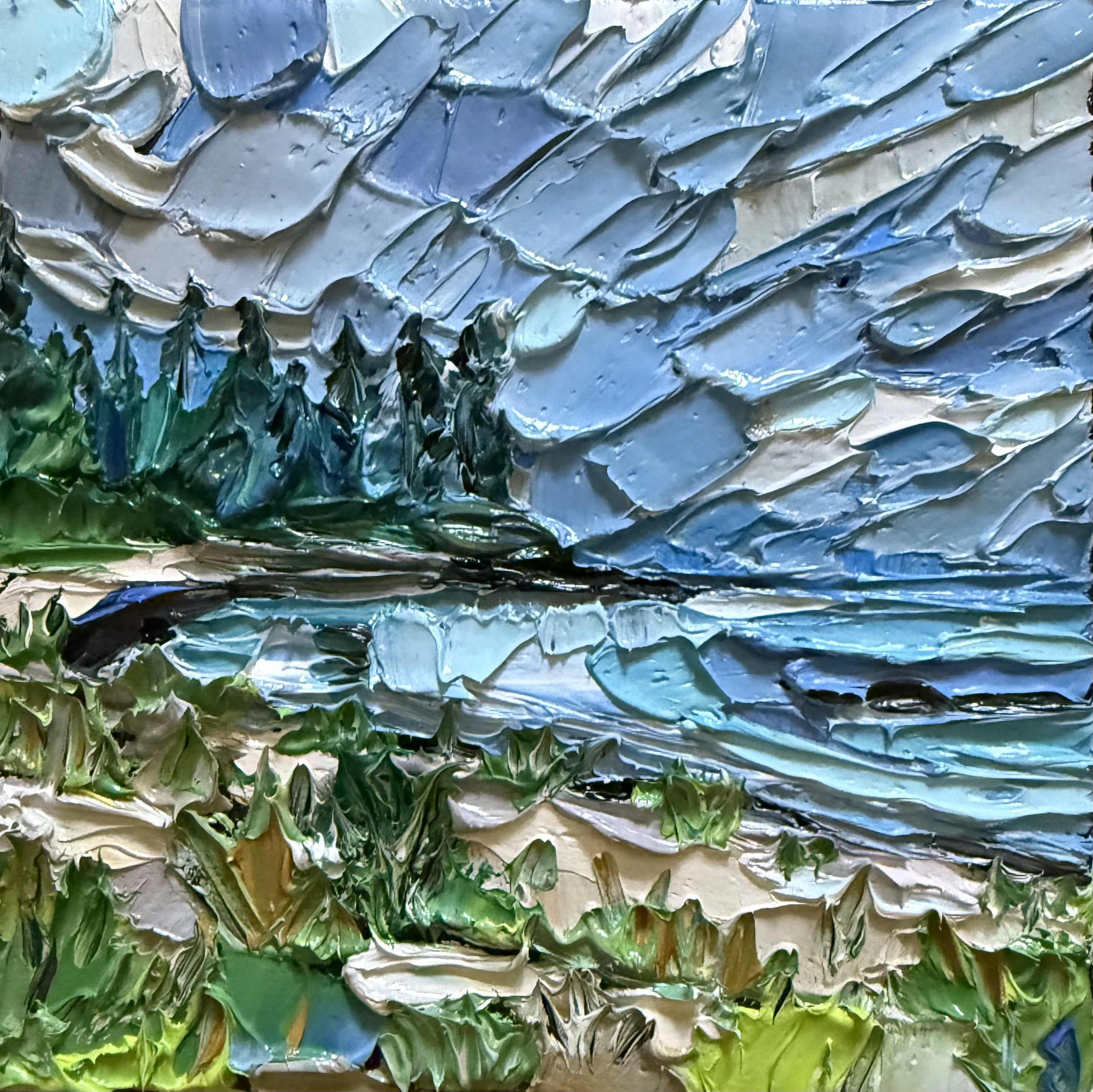 Hibou in August
6x6 Inch Oil