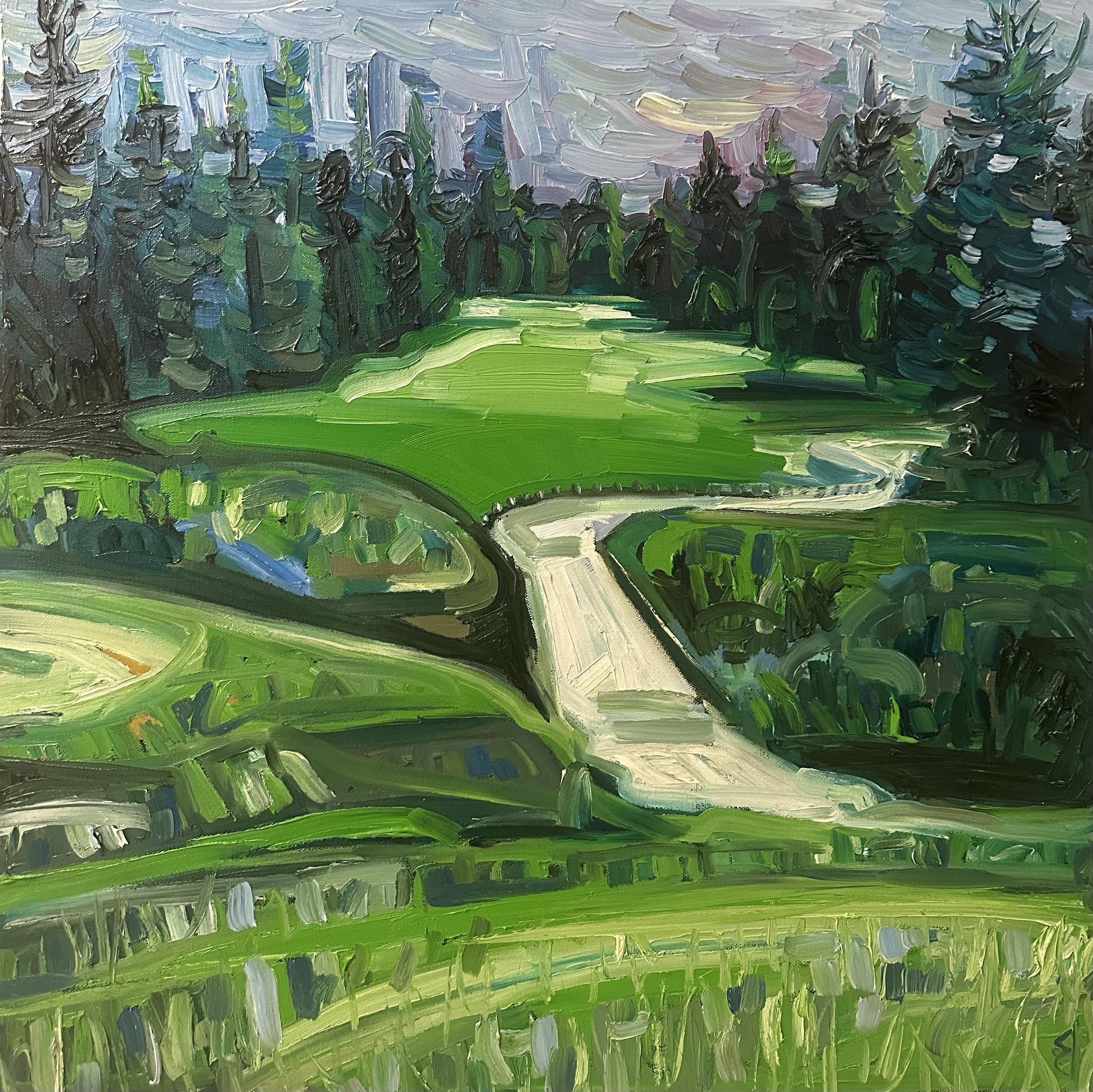 Mill Run Golf Course Hole No.1
24x24 Inch Oil on Canvas
SOLD