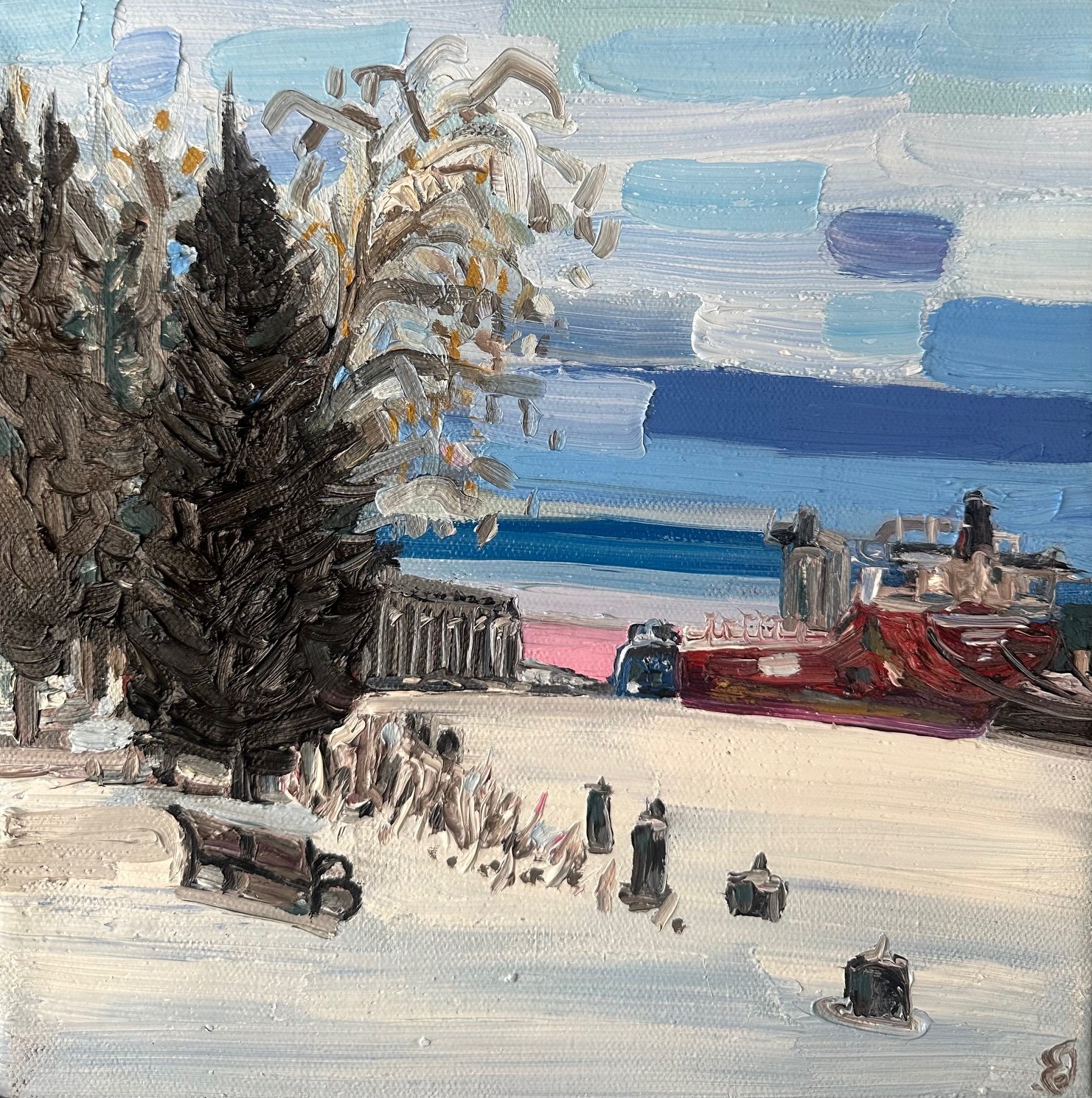 Morning in Owen Sound Harbour
10x10 Inch Oil