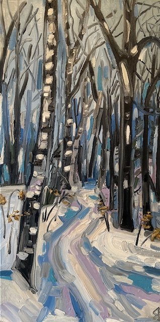 Jones Falls in Winter
24x12 Inch Oil