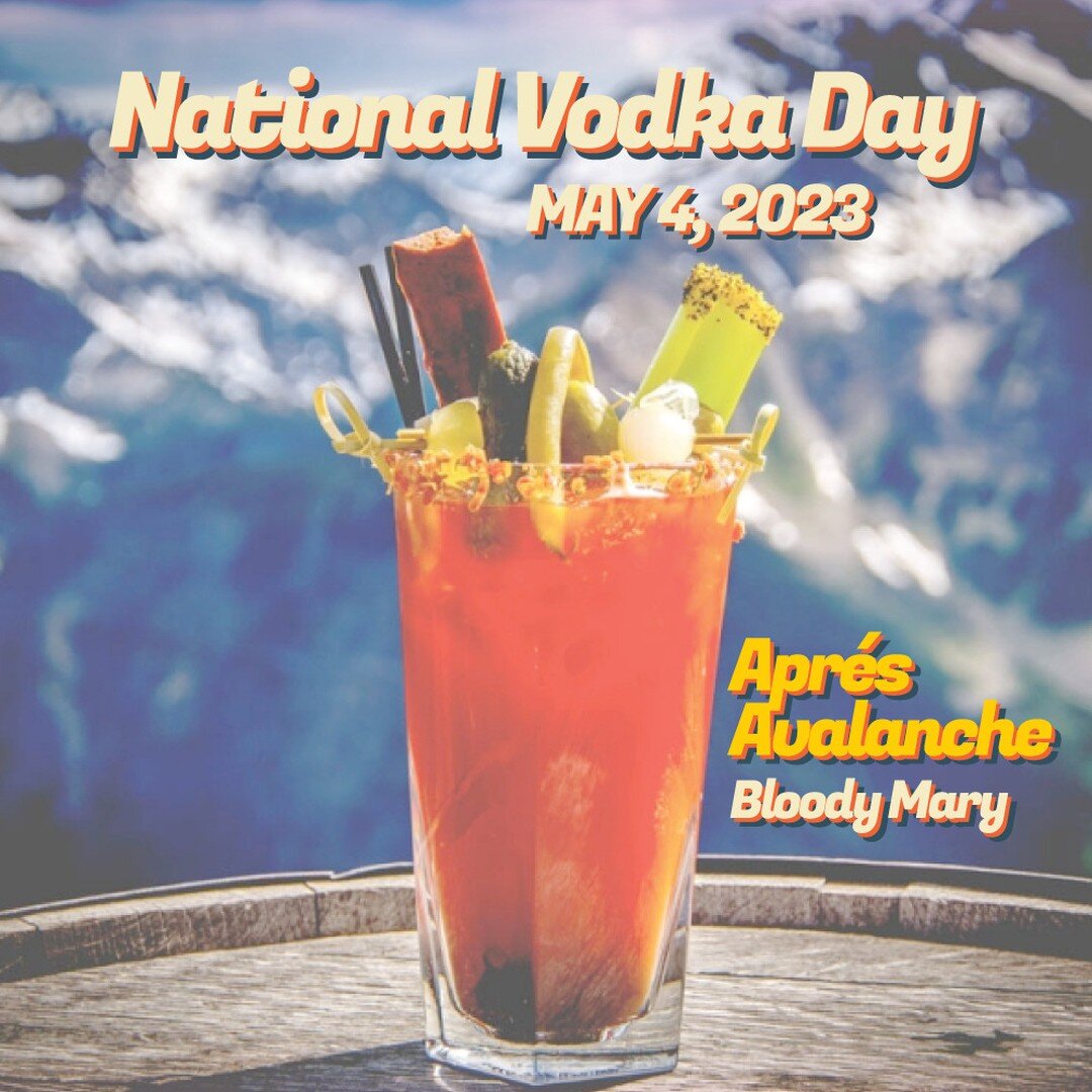Happy National Vodka Day!!! To celebrate, we want to share the recipe for our Apr&eacute;s Avalanche Bloody Mary. It's fire 🔥🔥🔥

💯🎉😍

INGREDIENTS
3 cups tomato juice
3 tablespoons lemon juice
3 tablespoons lime juice
1 tablespoon prepared horse