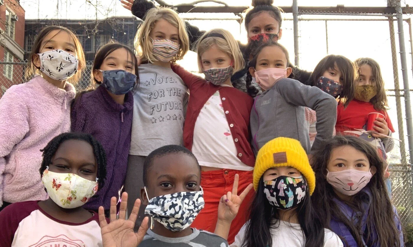 Group of students reflecting the school's diversity.