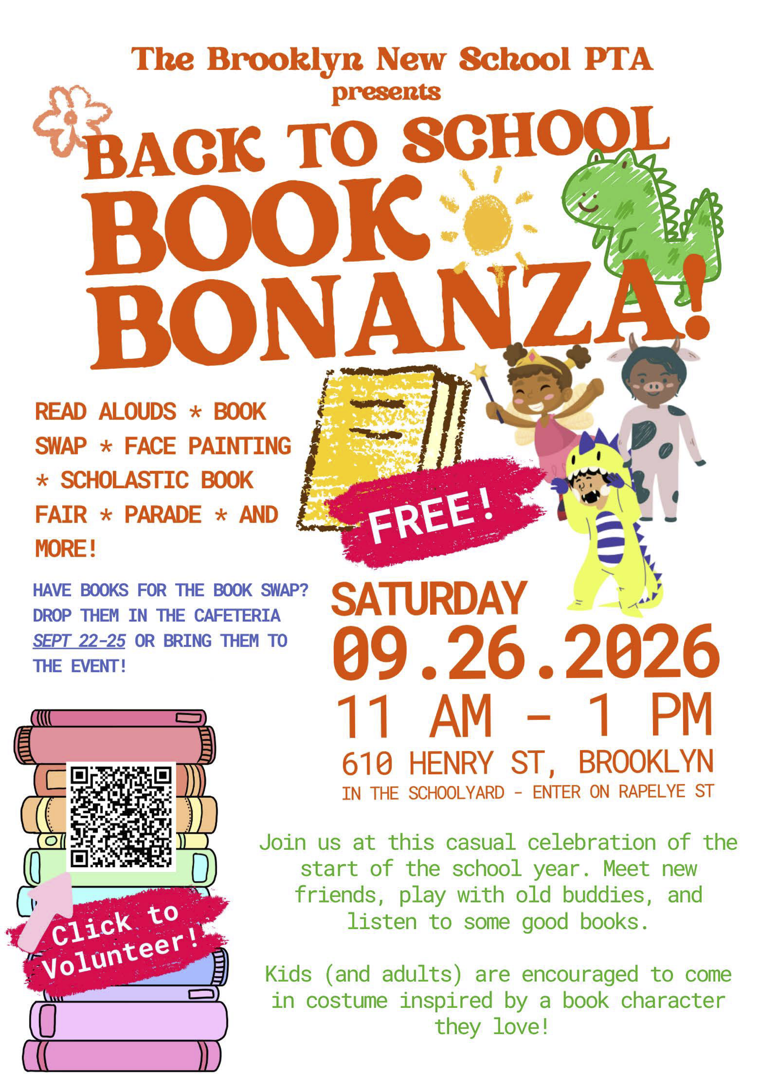 Sat - 9/26 Book Bonanza!