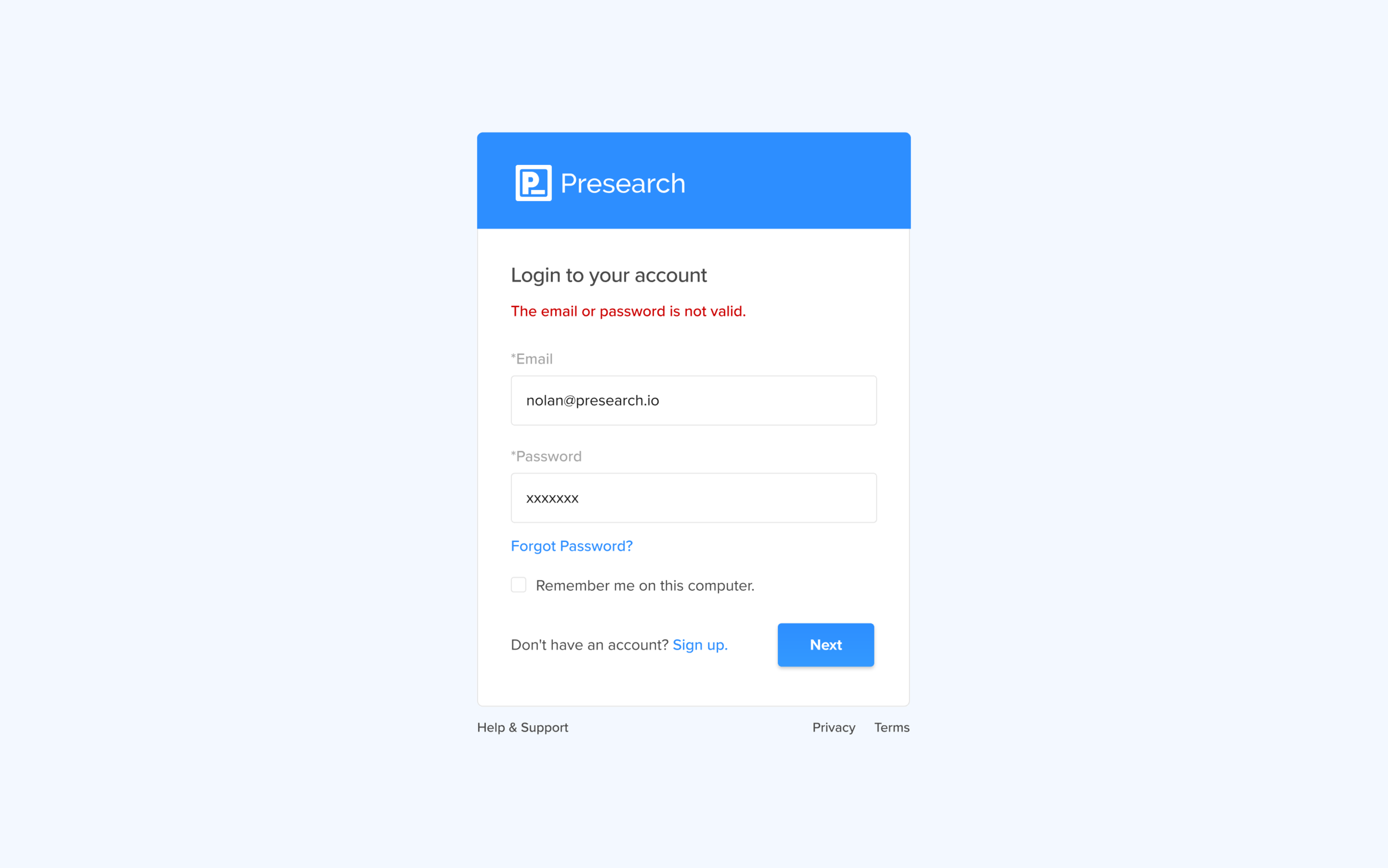 Account Onboarding