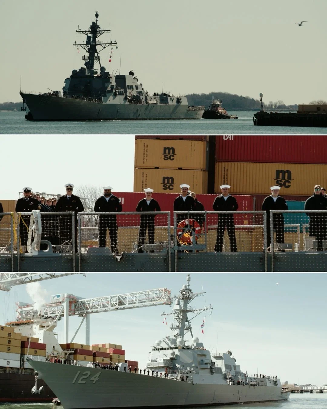 Some excitement this morning at Black Falcon Pier in the Seaport as the USS Barnum pulled into Boston ahead of its April 11 commissioning in Norfolk, VA 🎥⚓️🇺🇸

Day 1 of 3 shooting for @oy6bourbon