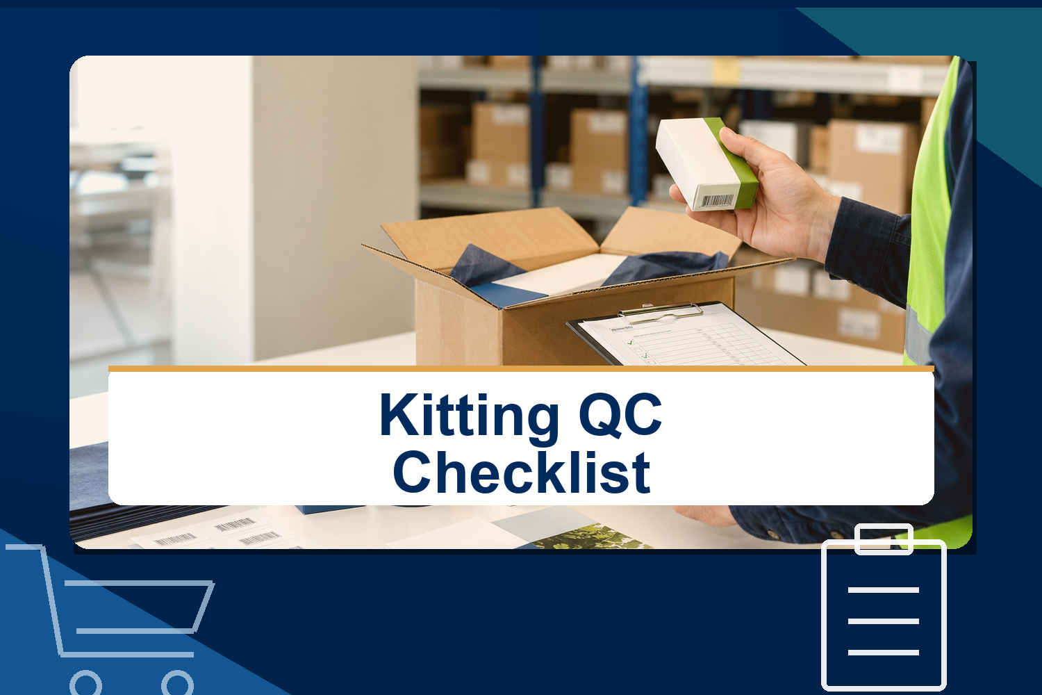 Warehouse team checking a multi-SKU bundle before shipping