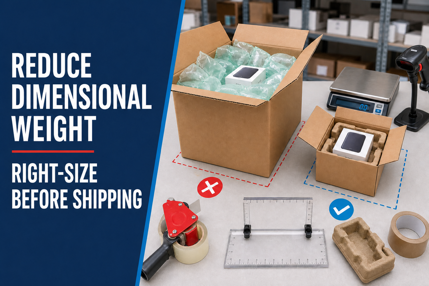 How to Reduce Dimensional Weight Costs Before Sending Inventory to a 3PL