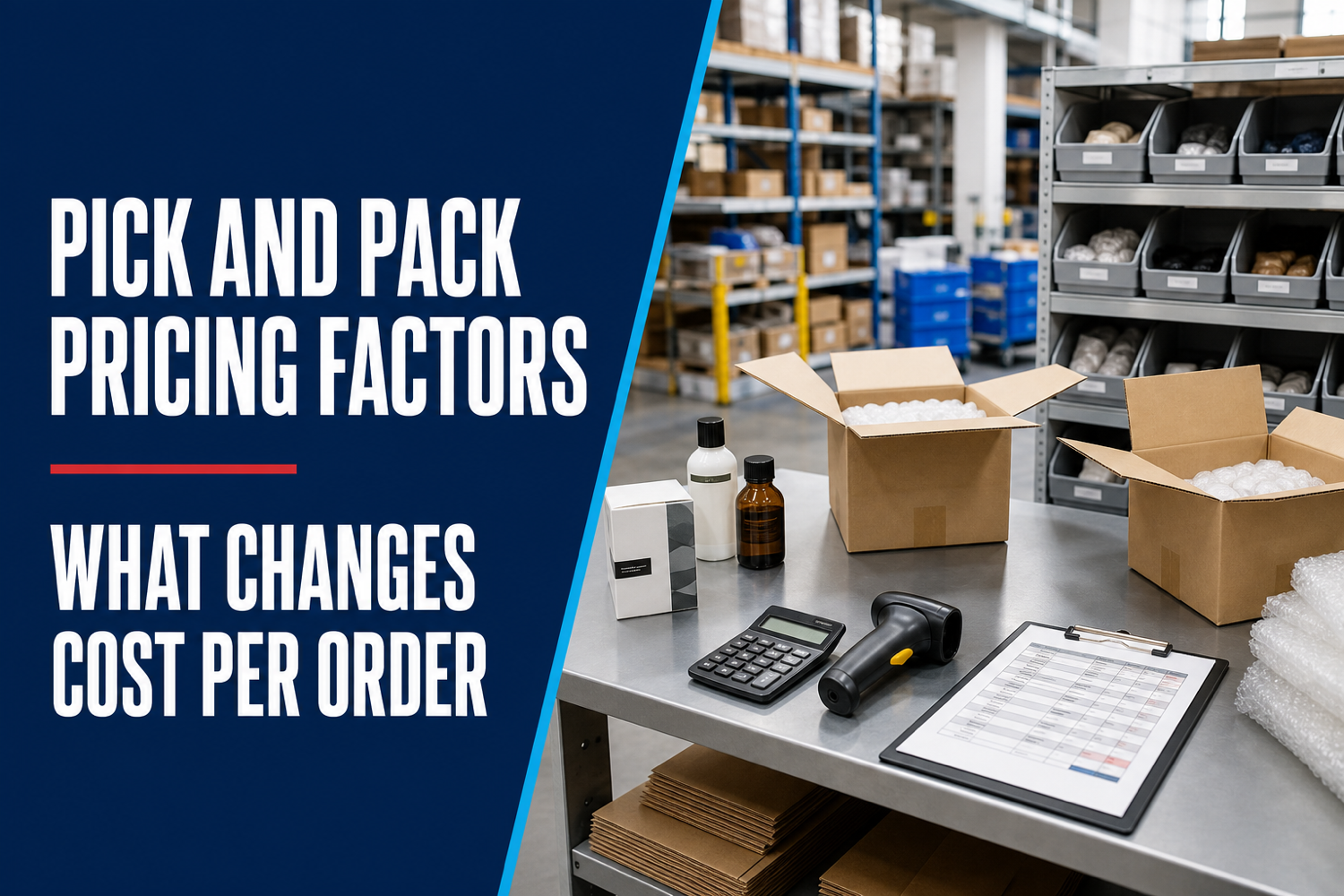 Pick and Pack Pricing Factors That Change Cost Per Order