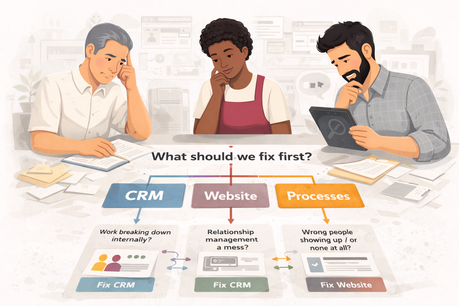 CRM, Website, or Processes: What Should You Fix First?