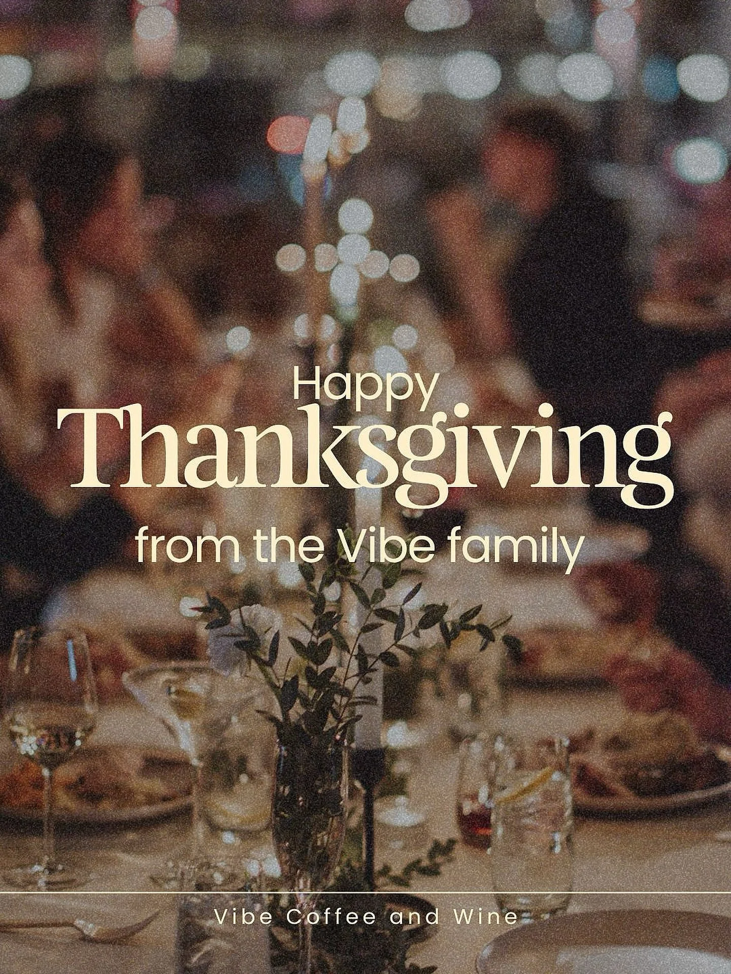 Happy Thanksgiving from the Vibe family. 🤎
We are closed today,Friday, and Saturday, and hope your day is filled with warmth, rest, and good company.

#VibeGunbarrel #VibeFamily #ThanksgivingDay #ColoradoCommunity #GratefulHeart