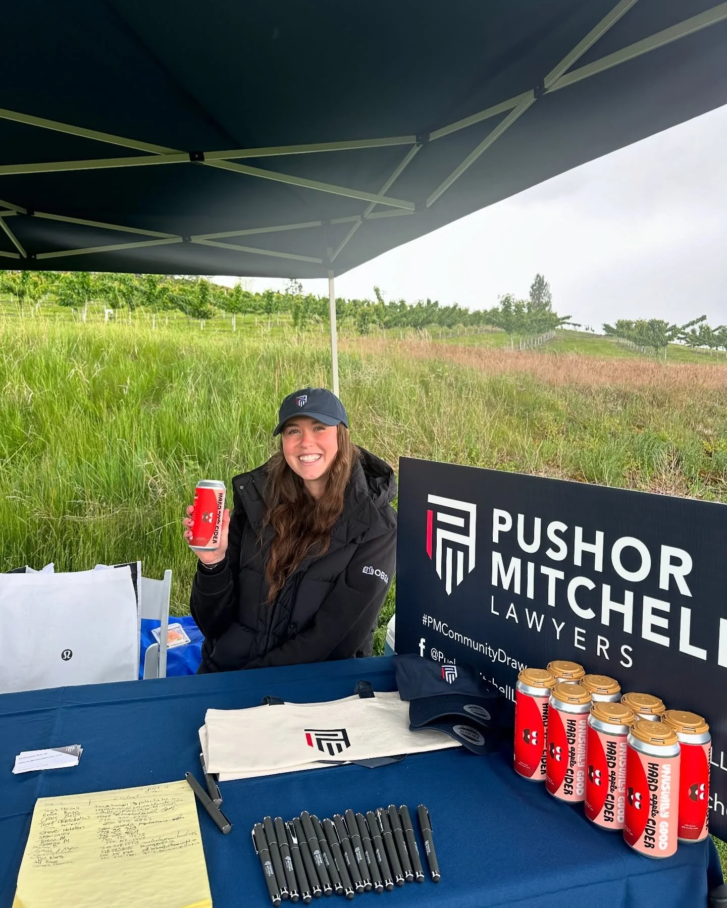 Thanks @pushormitchell for having us on your hole!

Had an awesome time at Harvest golf course handing out cider to @kelownachamber