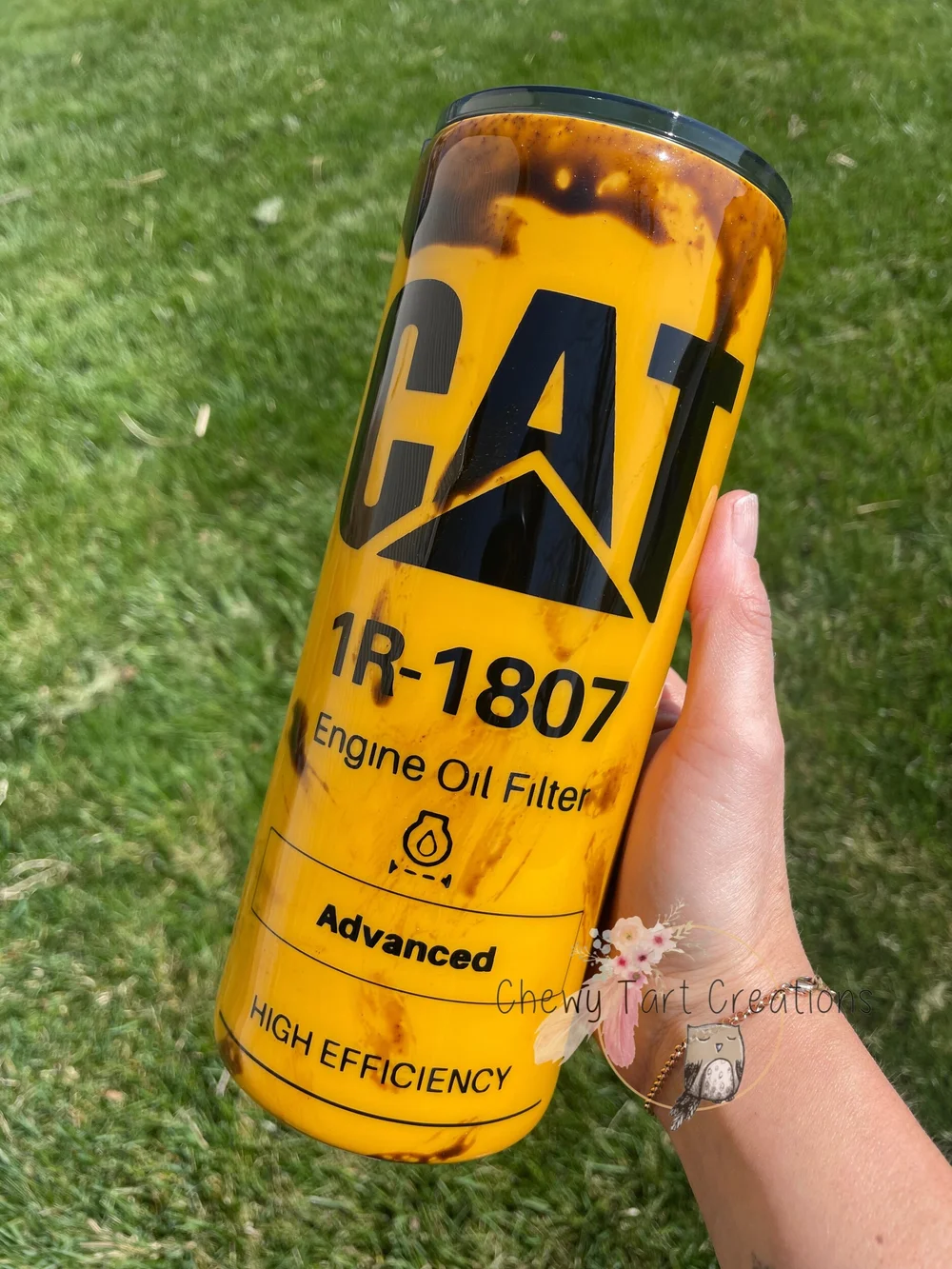 CAT Oil Filter Tumbler  Chewy Tart Creations