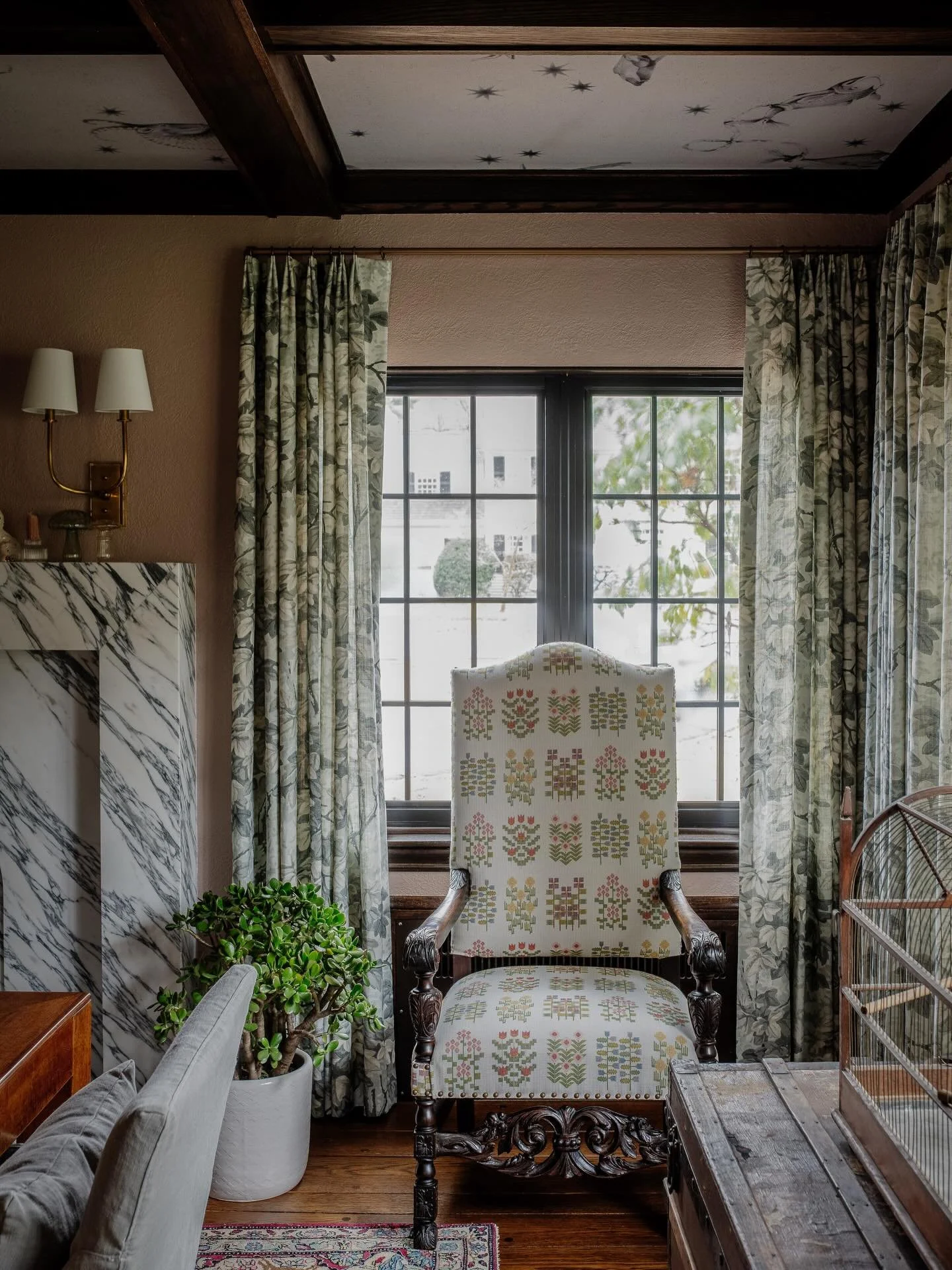 Giving well loved antiques new life? That&rsquo;s what we are all about. 

This walnut chair was a stunner. Complete with tattered tapestry upholstery and stuffing coming out at the seams.

Our talented workroom brought this beauty back from the brin