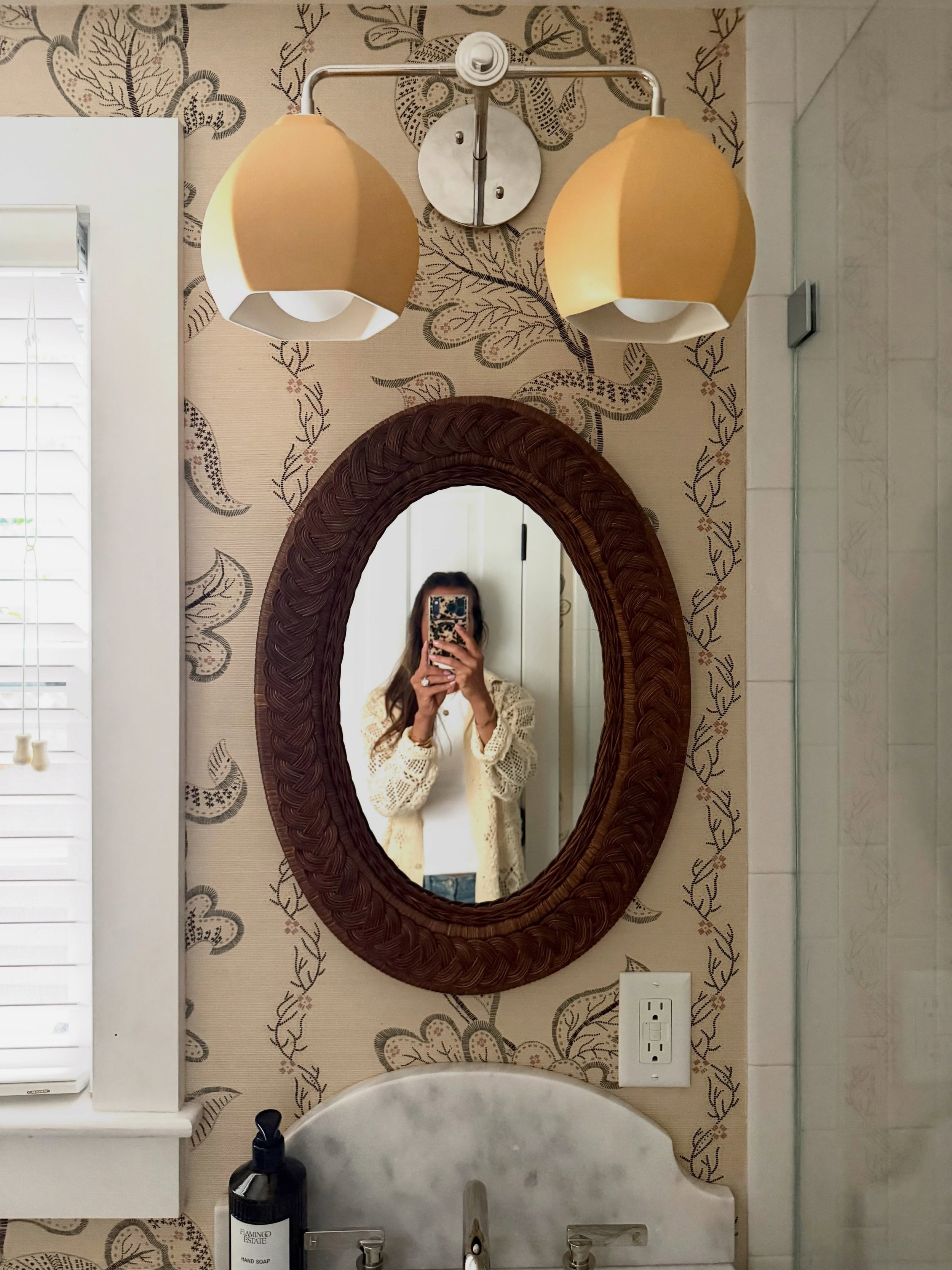 Cute bathroom updates. Sadly, impossible to photograph with an iPhone. 

We (meaning I) tried. 

Swipe all the way right for the before. Not terrible but also not great. 

Now she is great. Now she is full of pizzazz. Now she is full of personality a