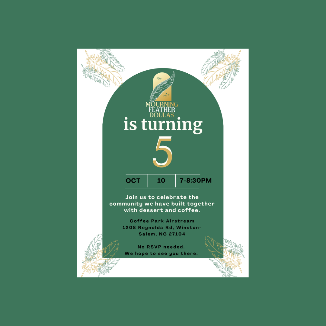 Mourning Feather is Turning 5!