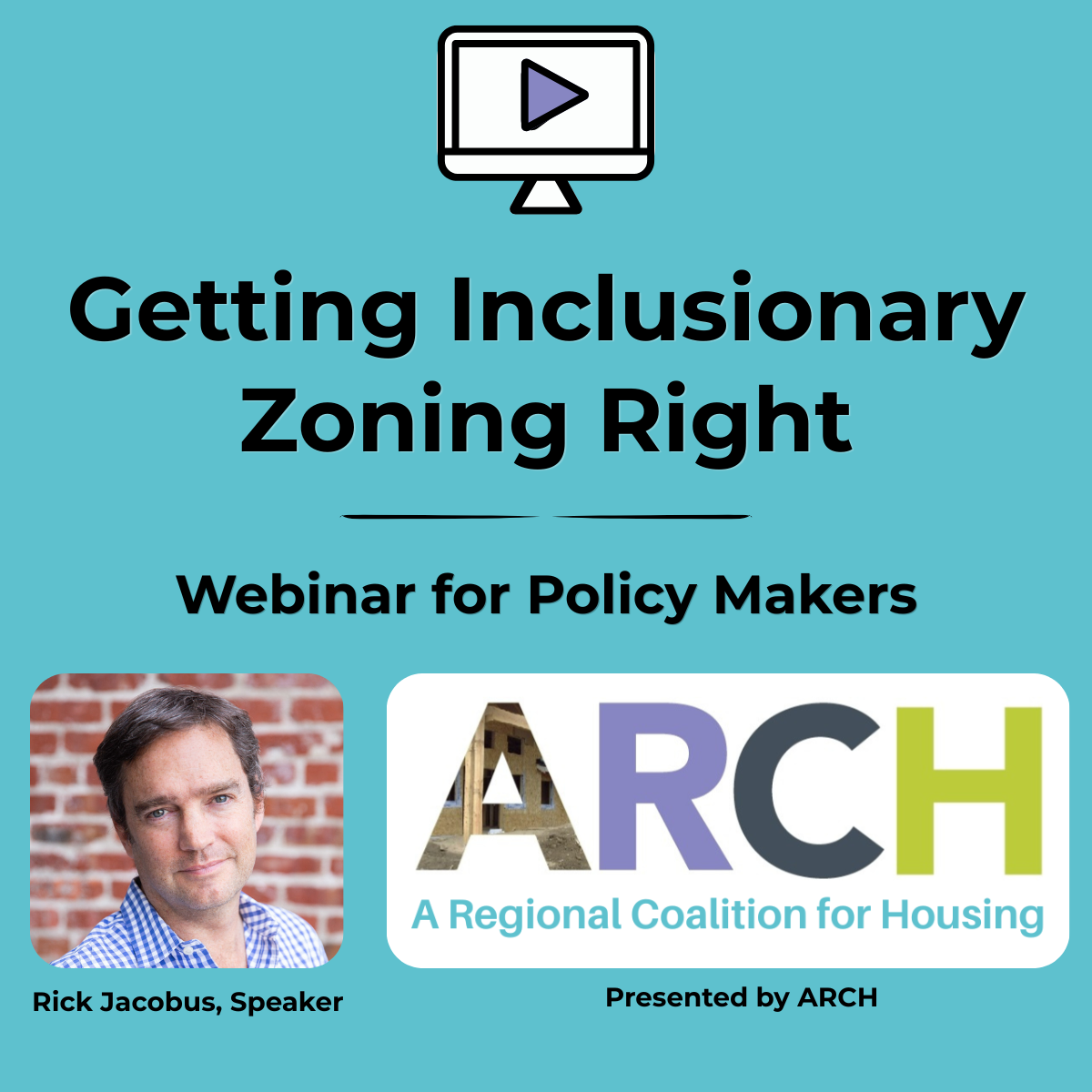 New Inclusionary Zoning Webinar 