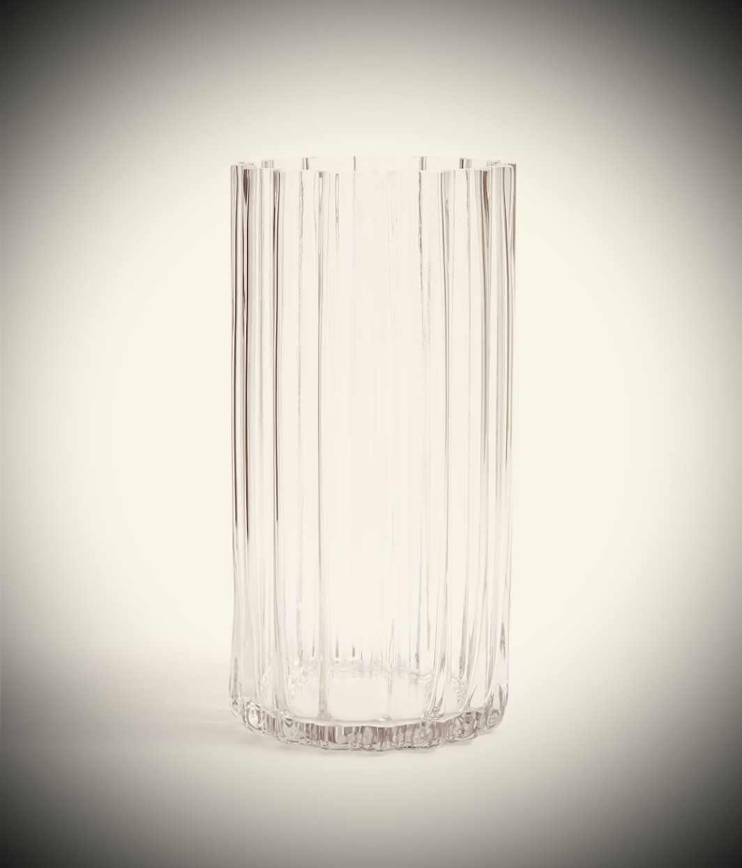 Fluted vase
