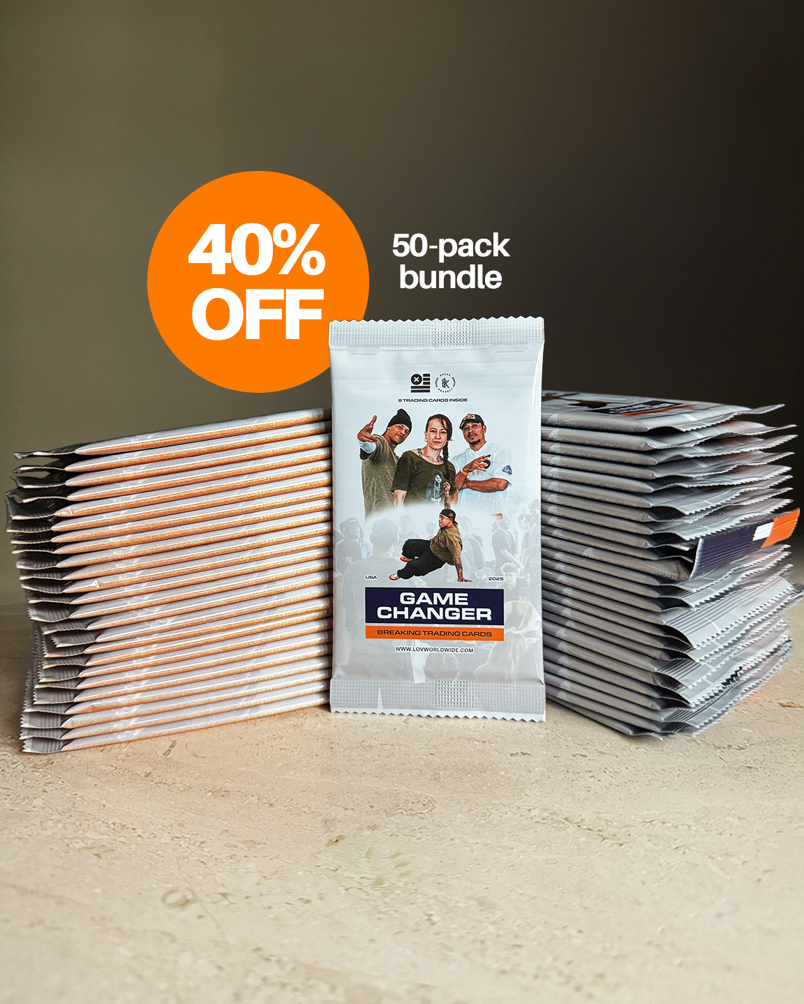 (50 BUNDLE) Game Changer Trading Cards