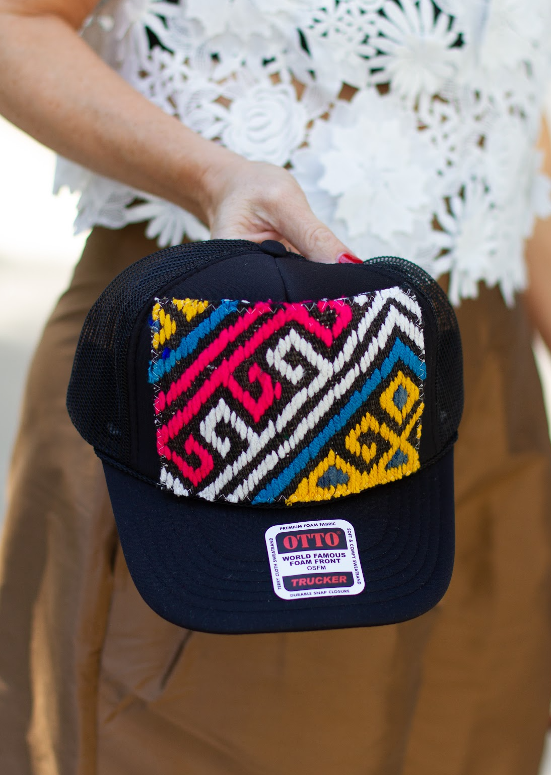KILIM Patch Trucker Hat - BLACK