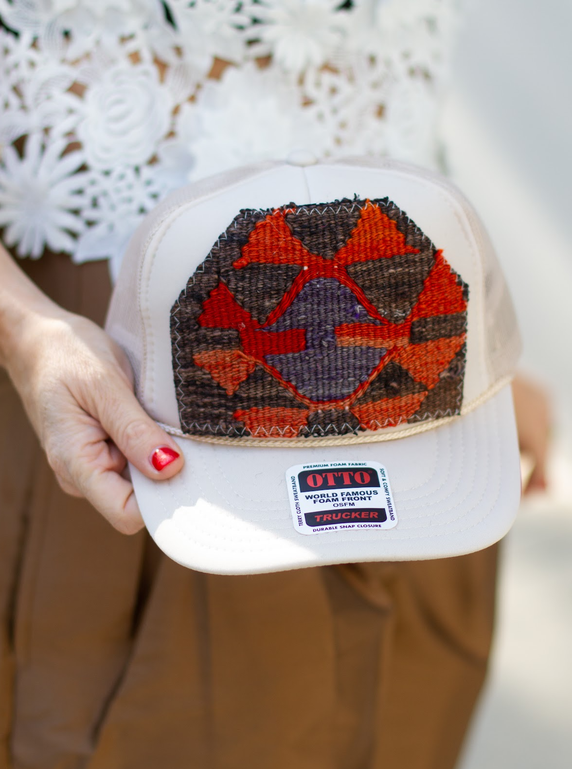KILIM Patch Trucker Hat - SAND