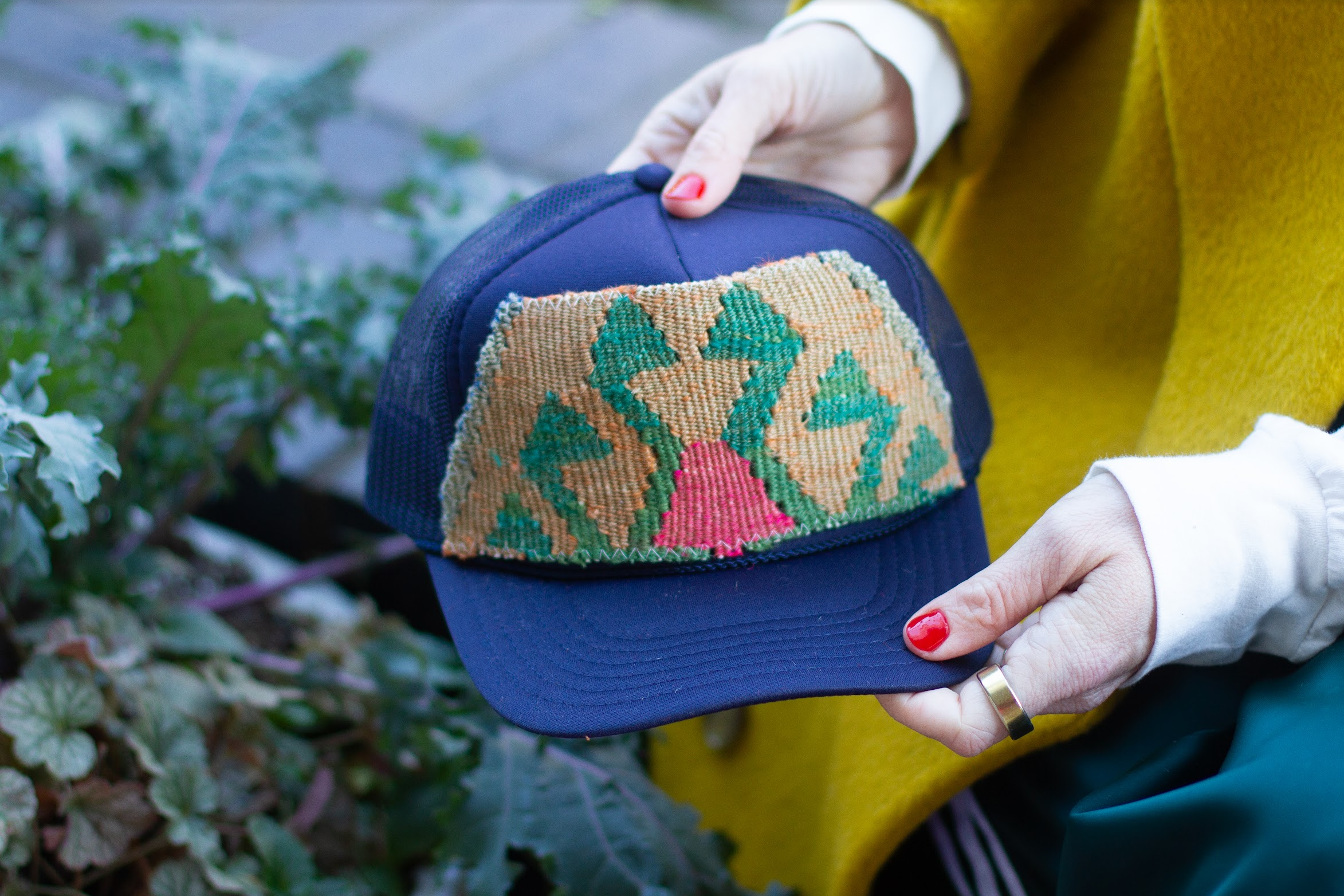 Kilim Patch Trucker NAVY