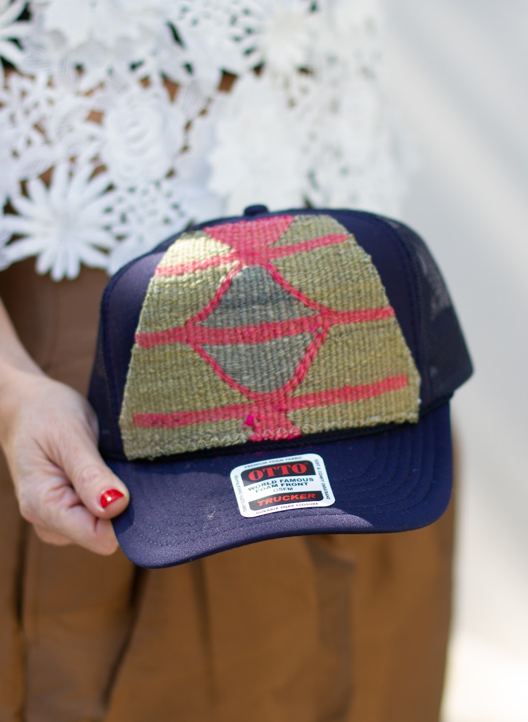 KILIM Patch Trucker Hat -NAVY