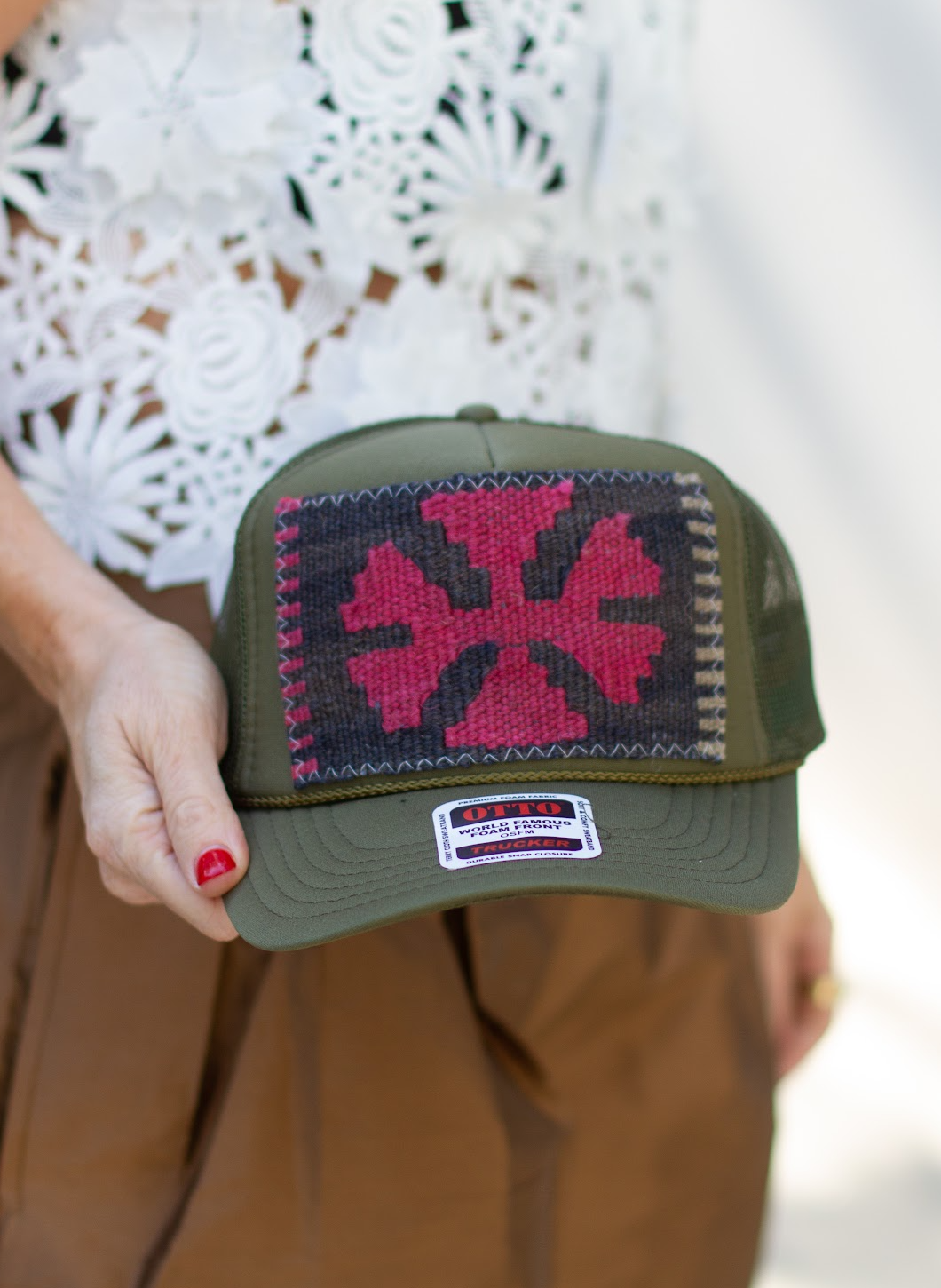 KILIM Patch Trucker Hat - OLIVE