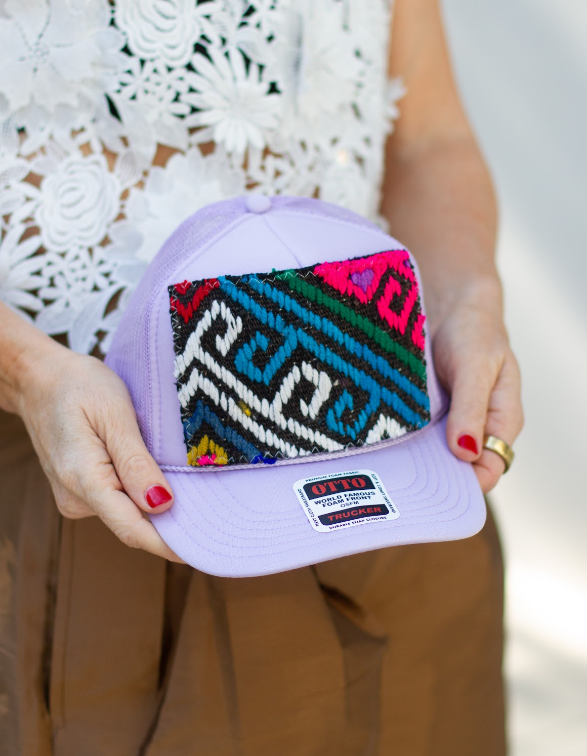 KILIM Patch Trucker Hat - LAVENDER