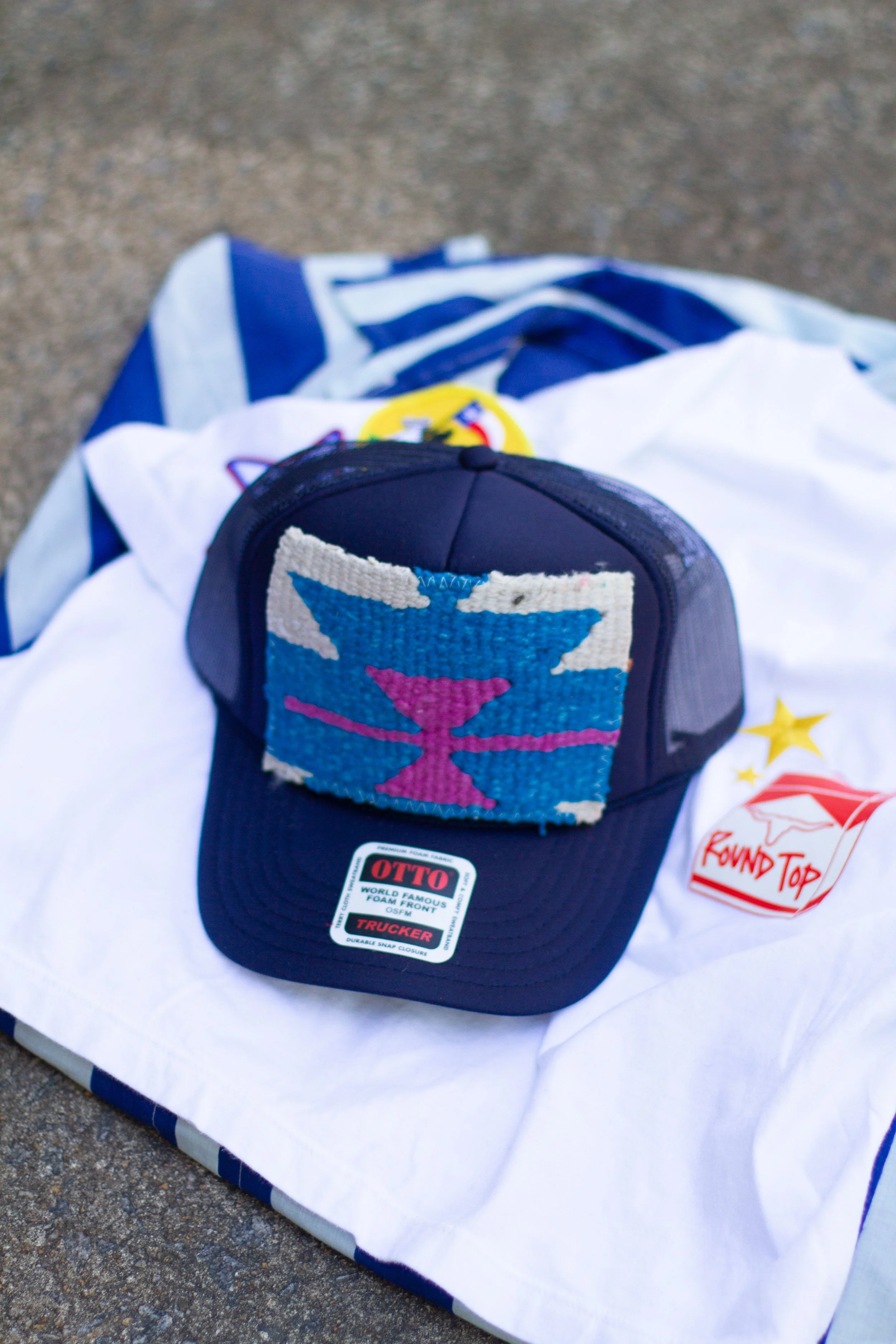 KILIM Patch Trucker Hat -NAVY