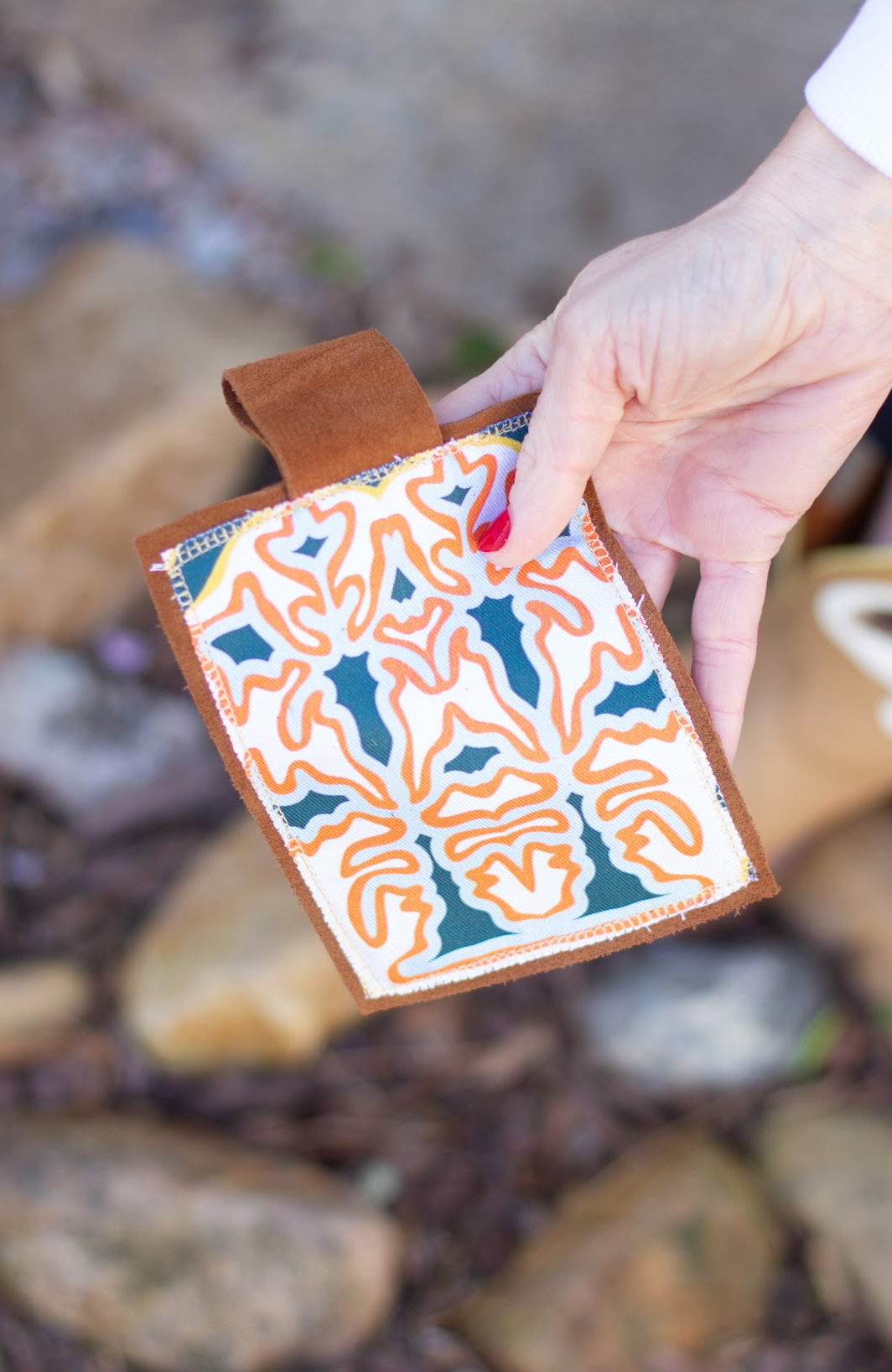 Custom Textile Pendant