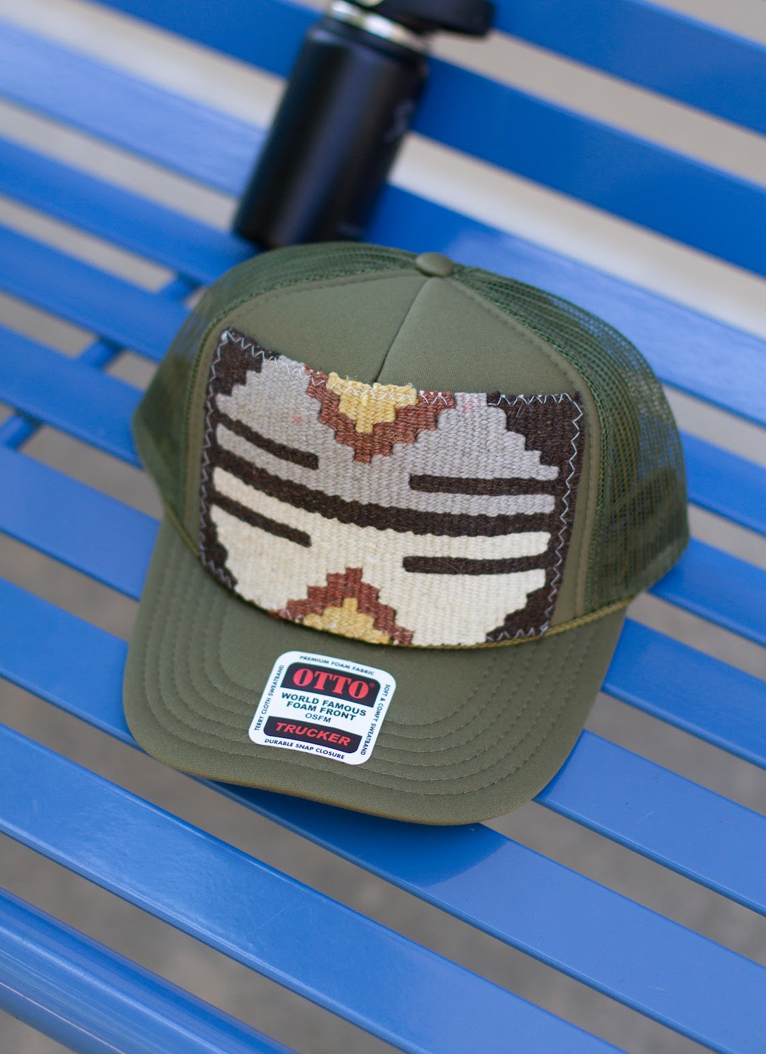KILIM Patch Trucker Hat -OLIVE