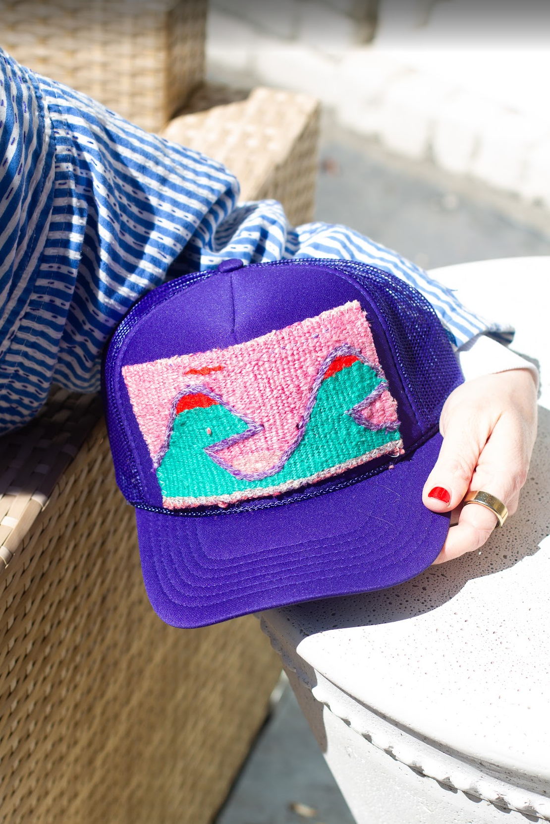 Kilim Patch Trucker PURPLE