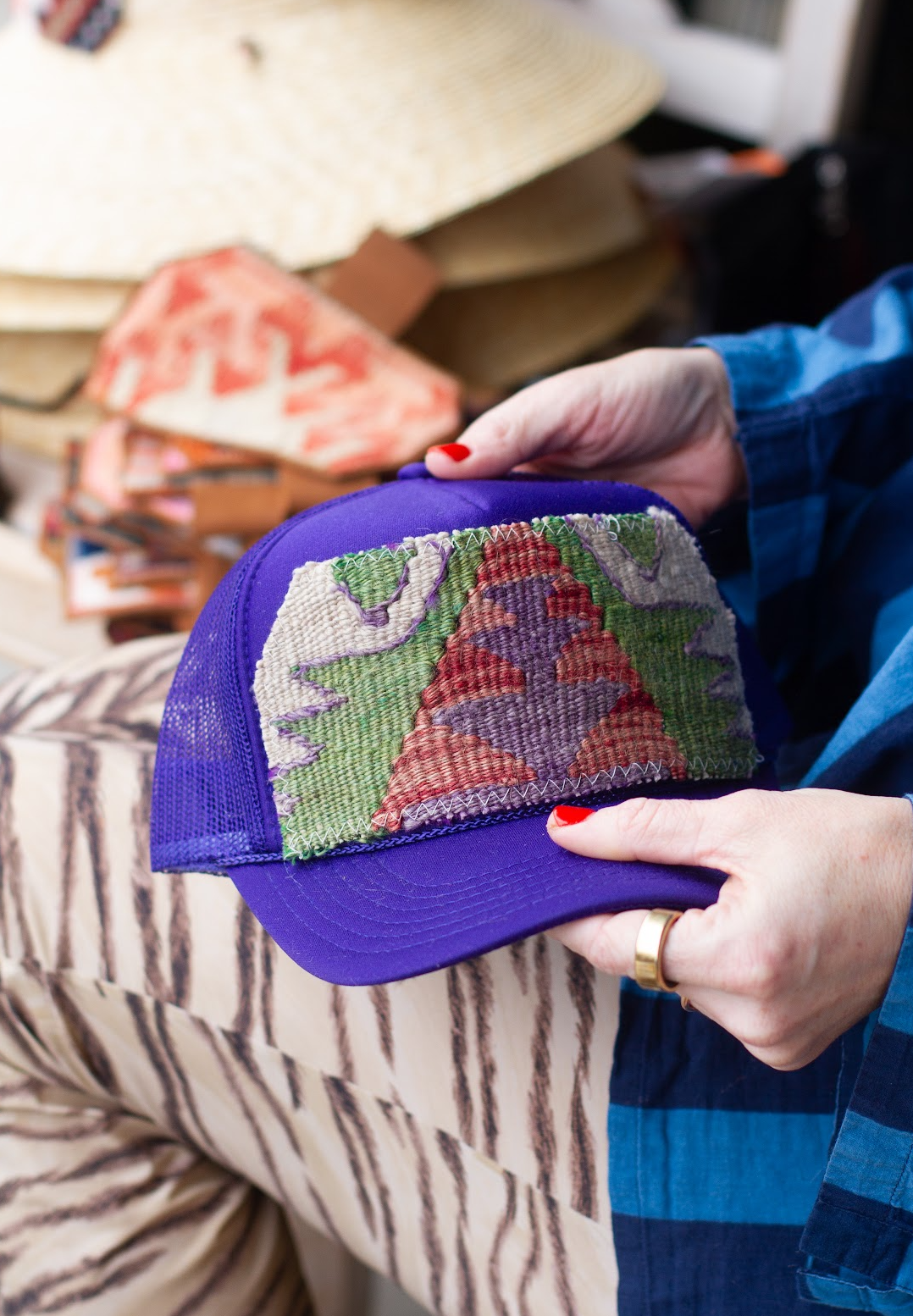 Kilim Patch Trucker PURPLE