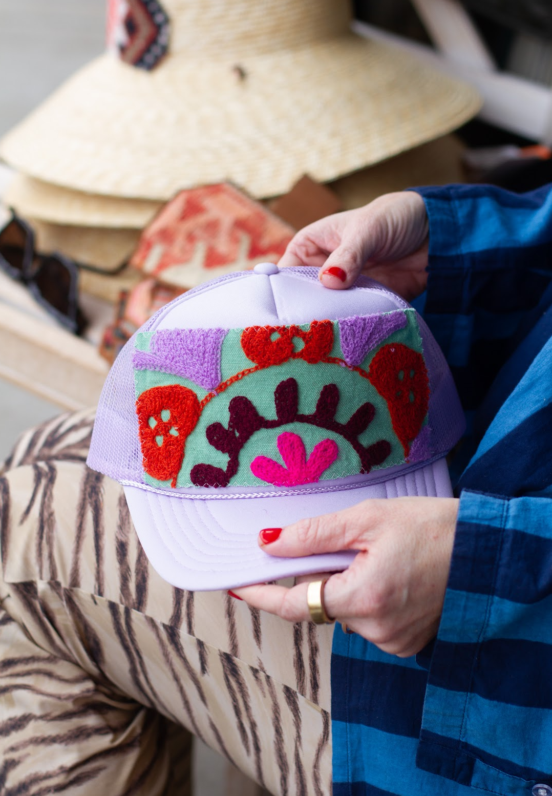 Tapestry Patch Trucker LAVENDER