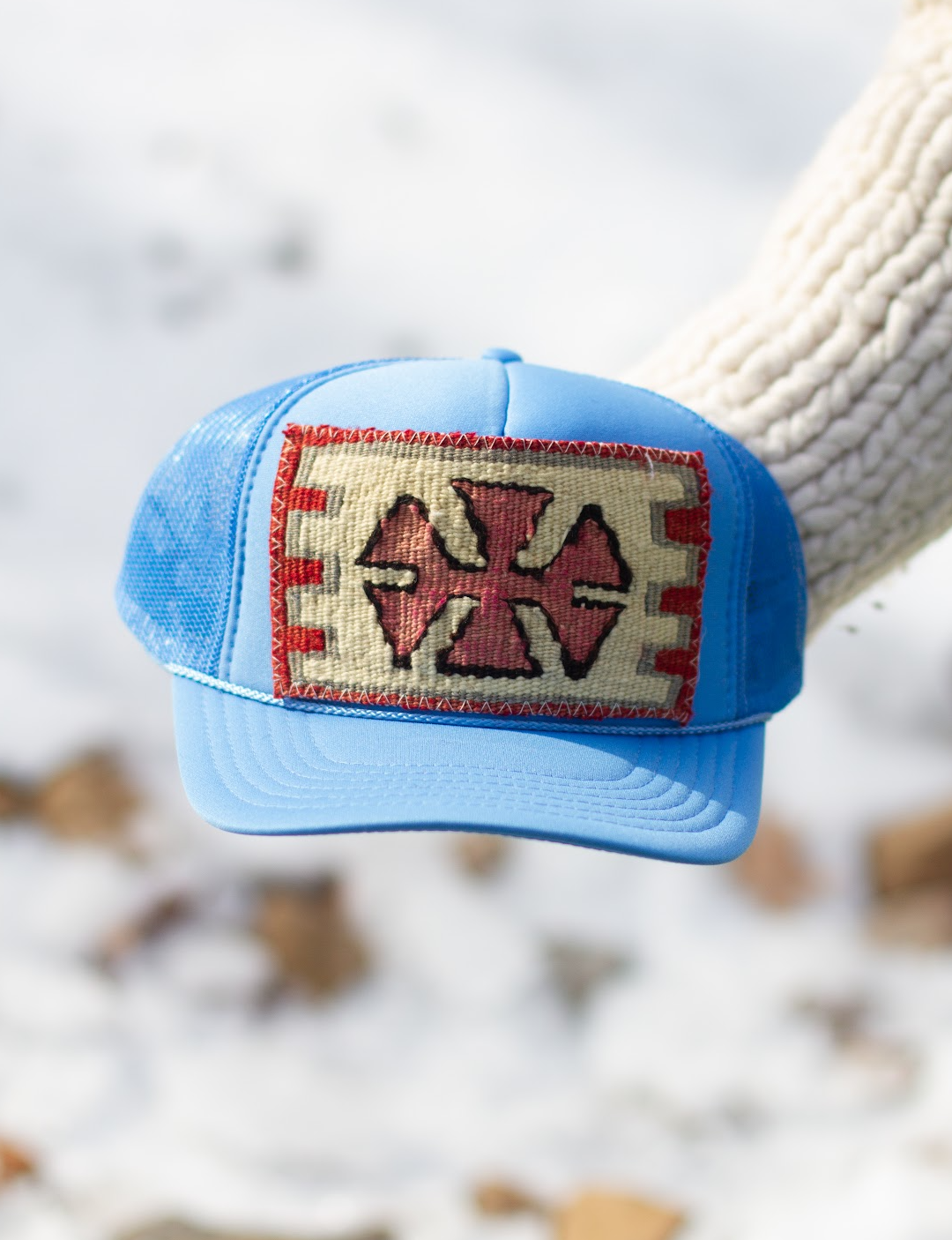 Kilim Patch Trucker COBALT