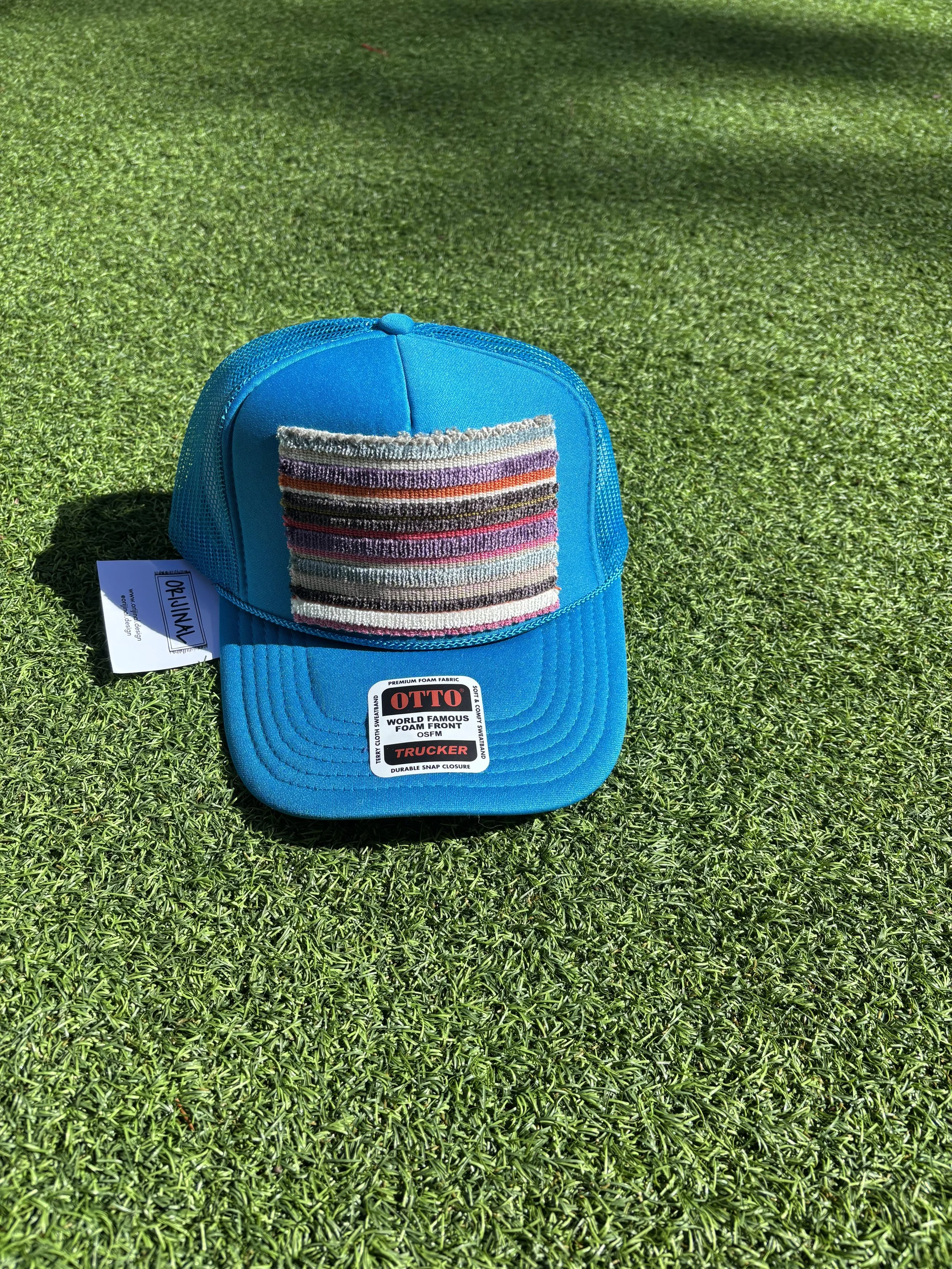 Neon Blue Trucker
