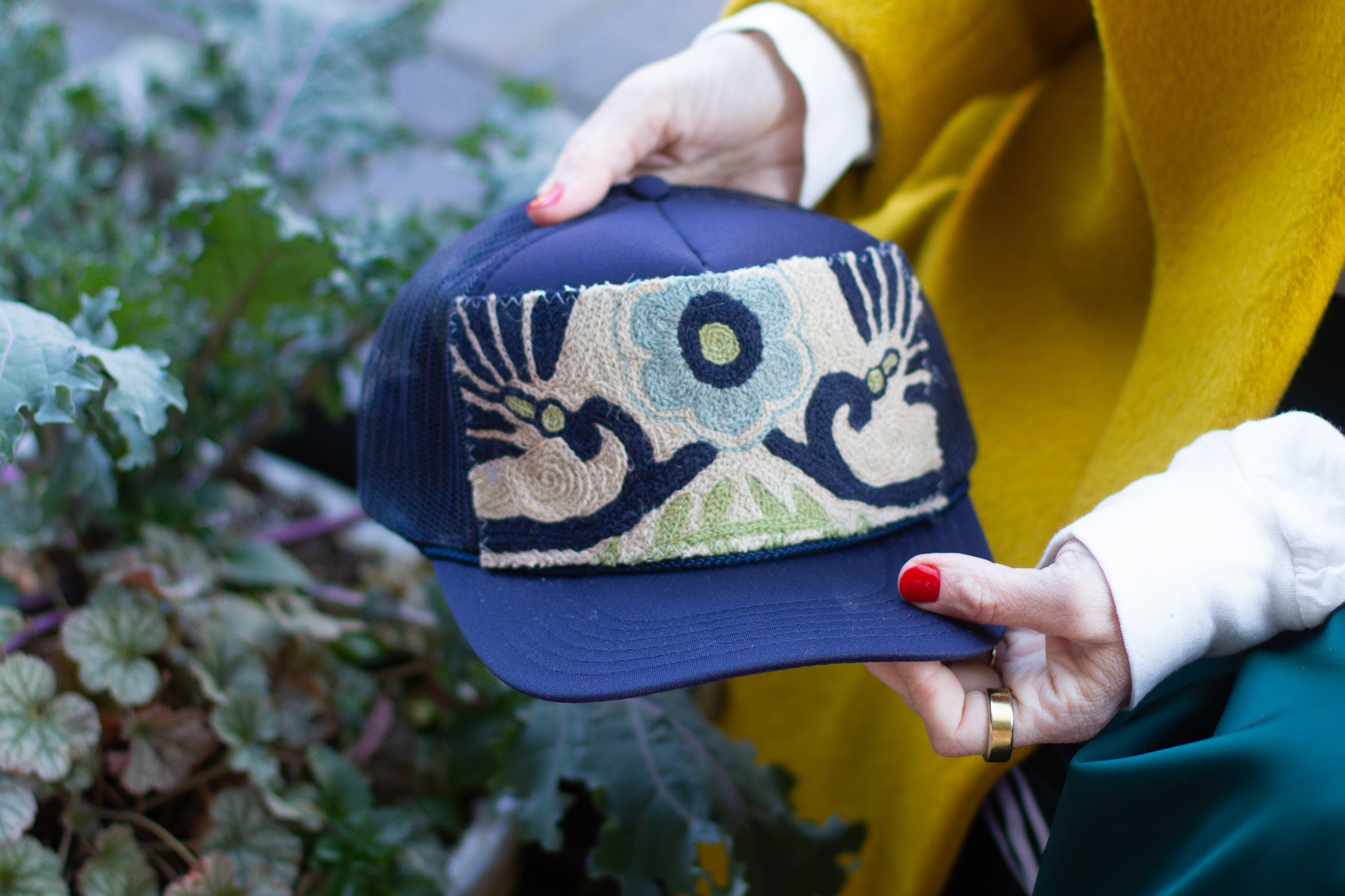 Kilim Patch Trucker NAVY