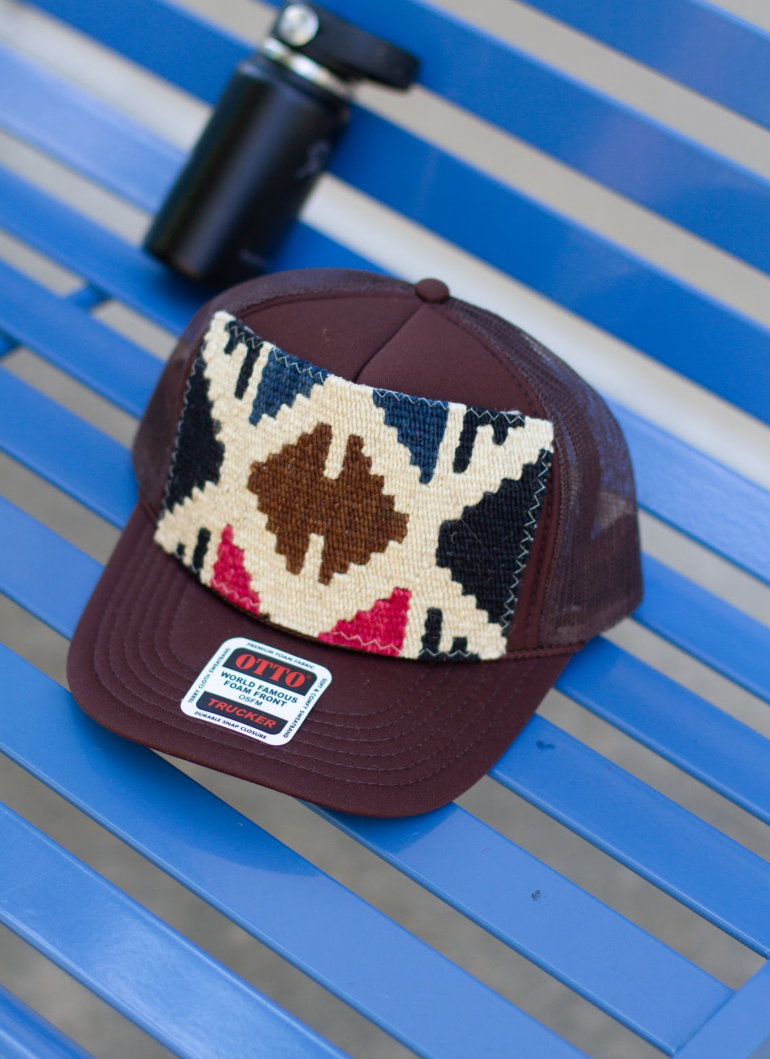 KILIM Patch Trucker Hat -BROWN