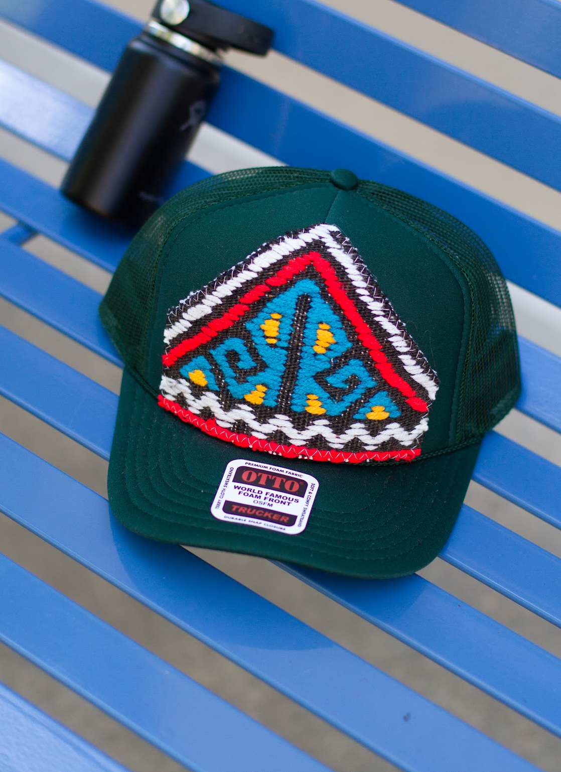 KILIM Patch Trucker Hat -HUNTER GREEN