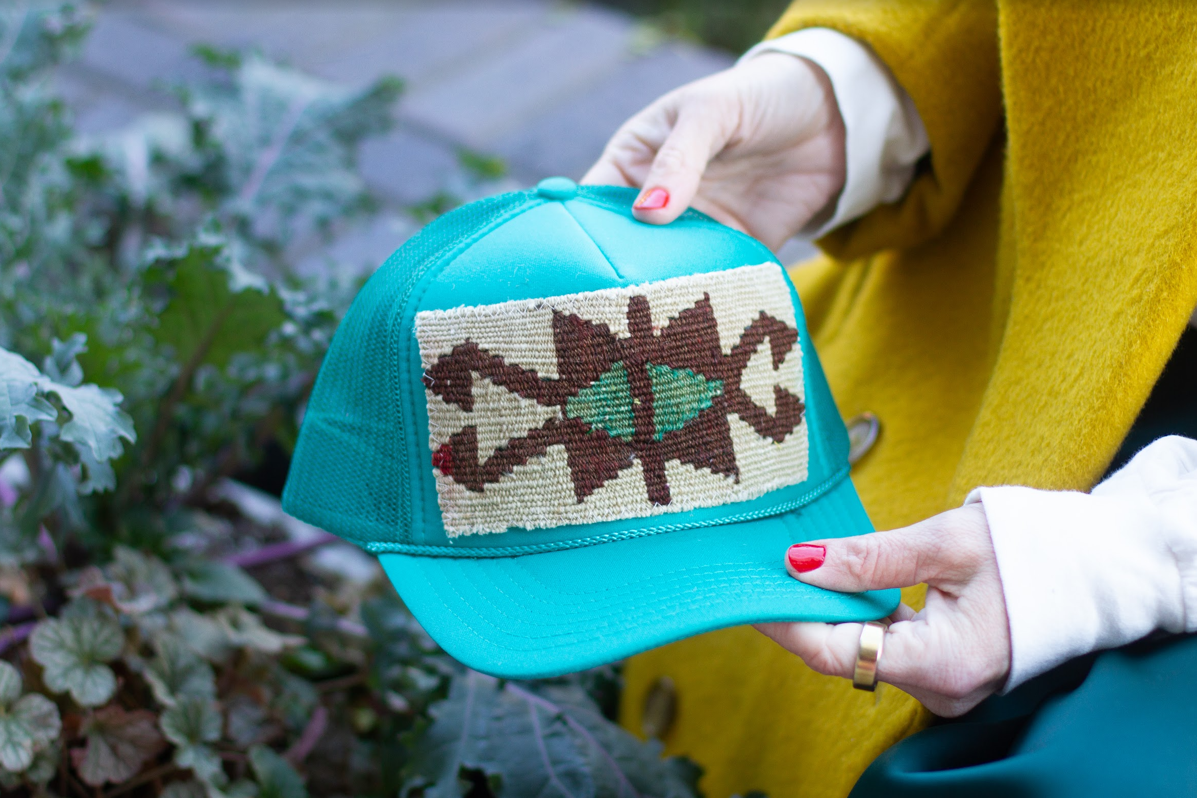 Tapestry Patch Trucker JADE