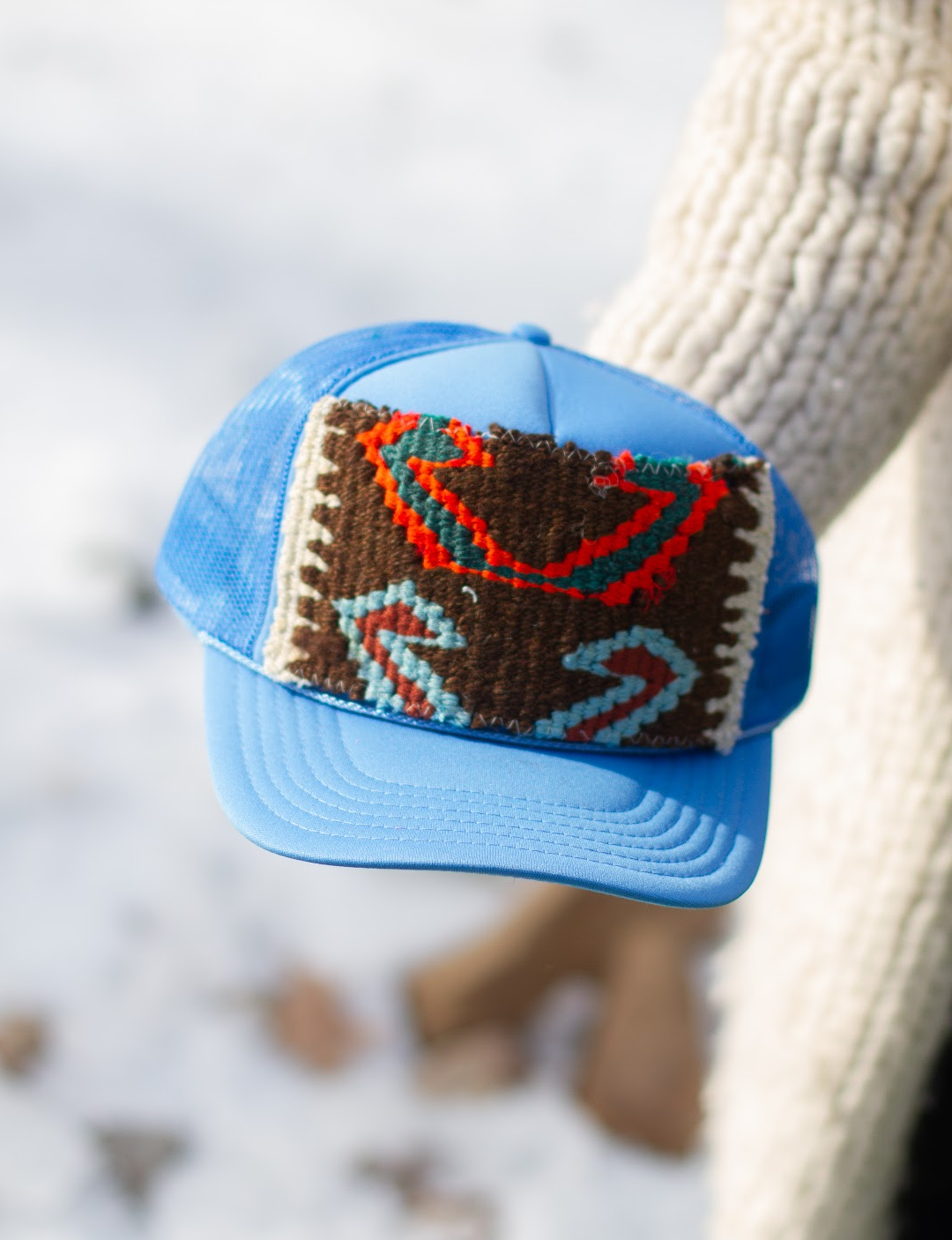 Kilim Patch Trucker COBALT