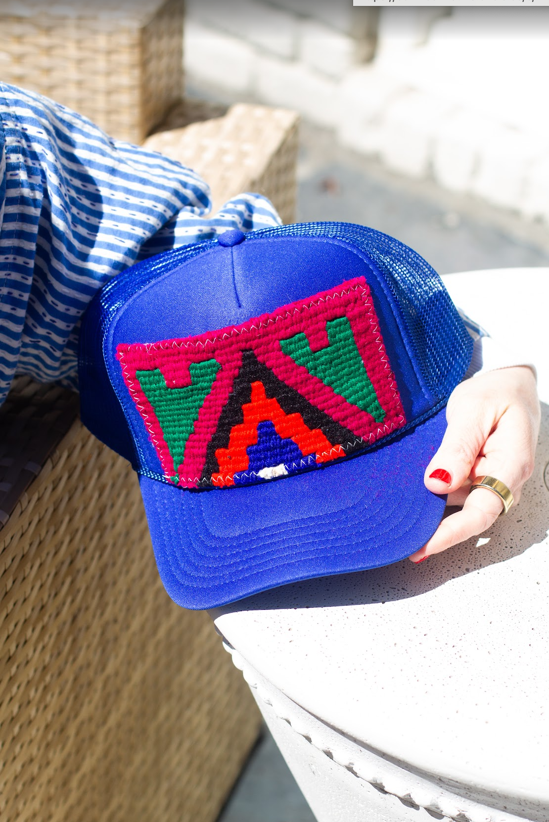 Kilim Patch Trucker ROYAL