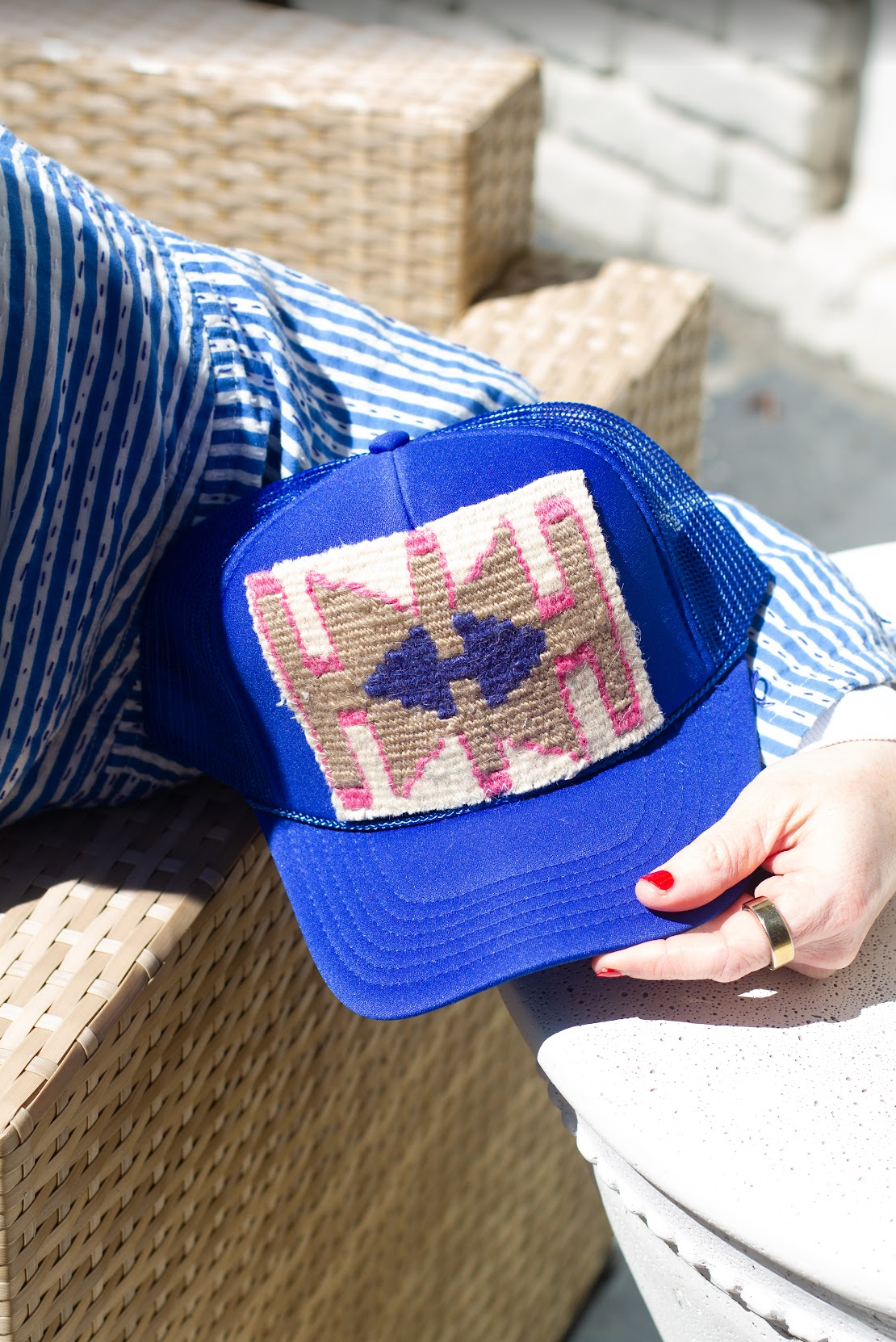 Kilim Patch Trucker ROYAL