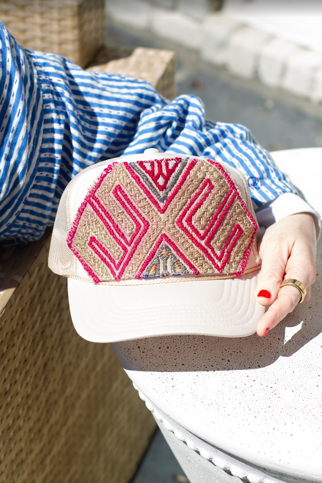 Kilim Patch Trucker SAND