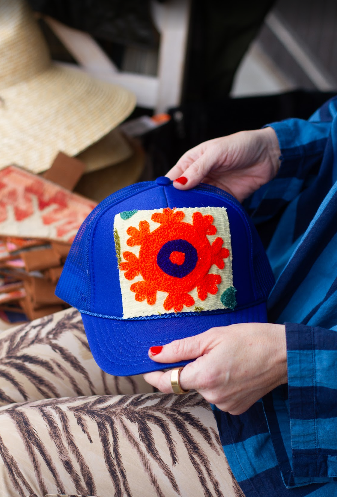 Tapesty Patch Trucker ROYAL BLUE