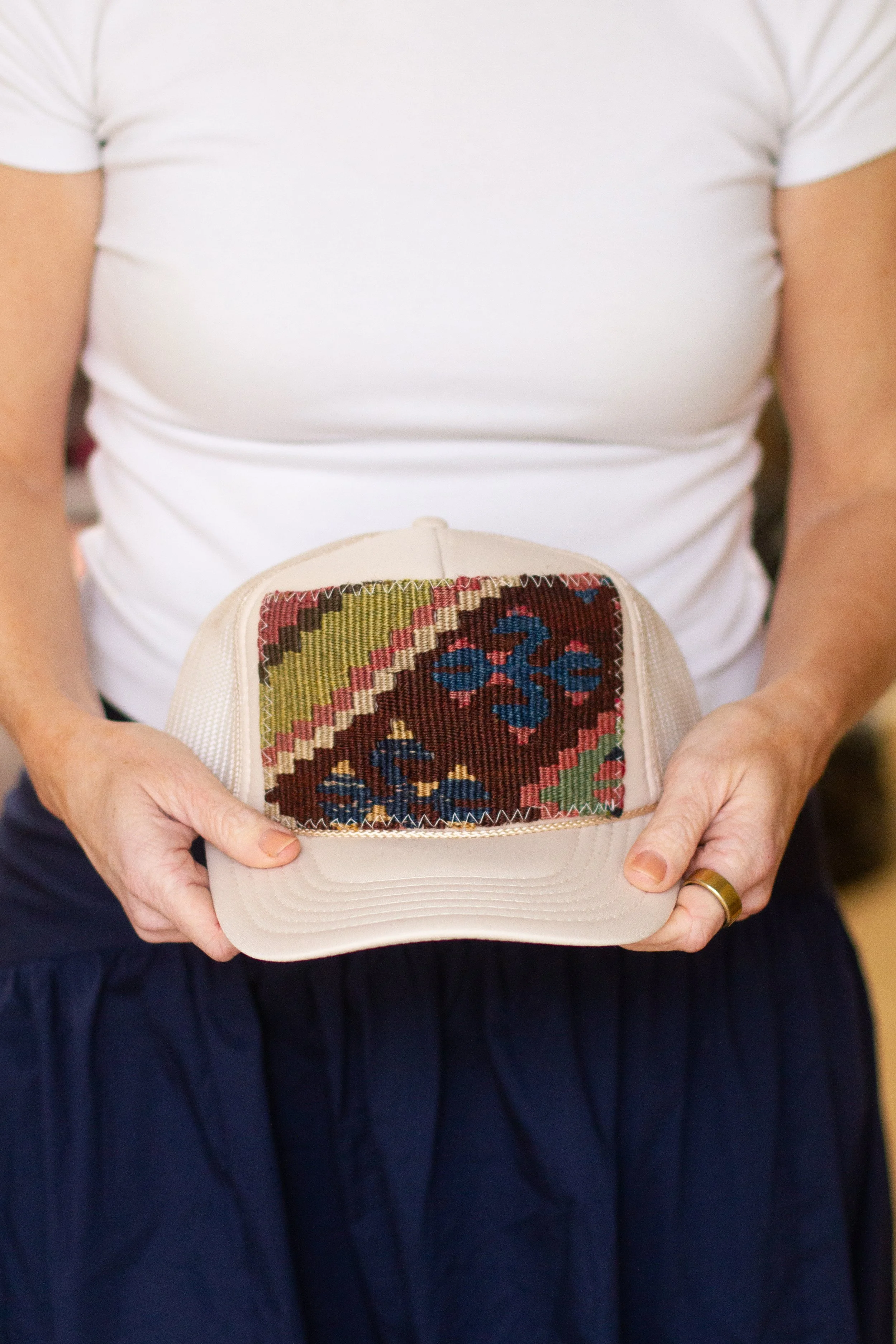 Kilim Patch Trucker TAN