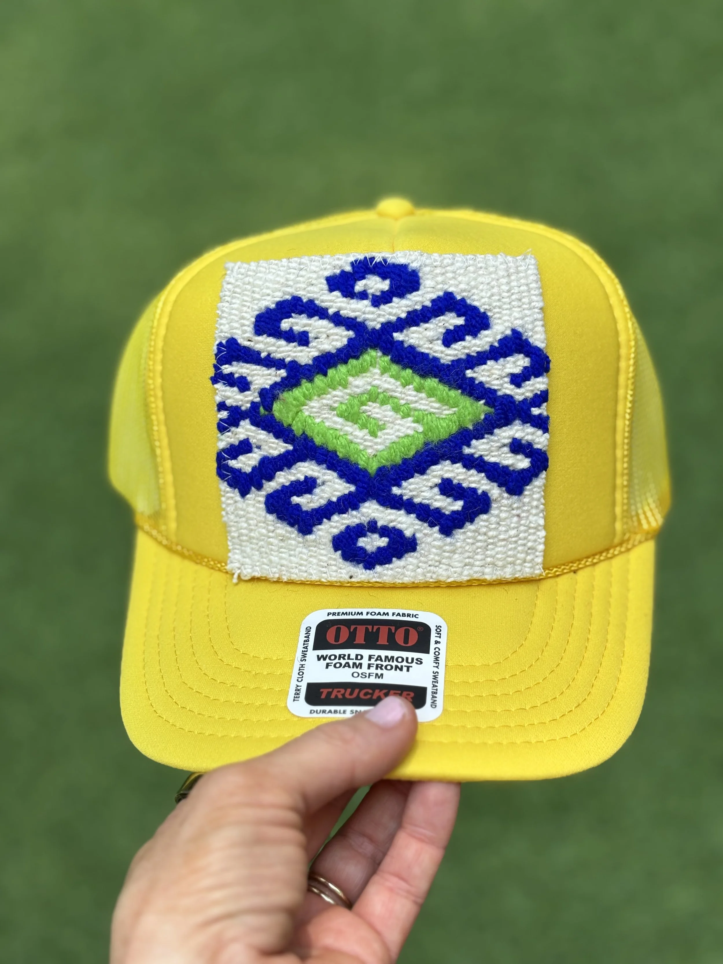 KILIM Patch Trucker Hat- BUTTER