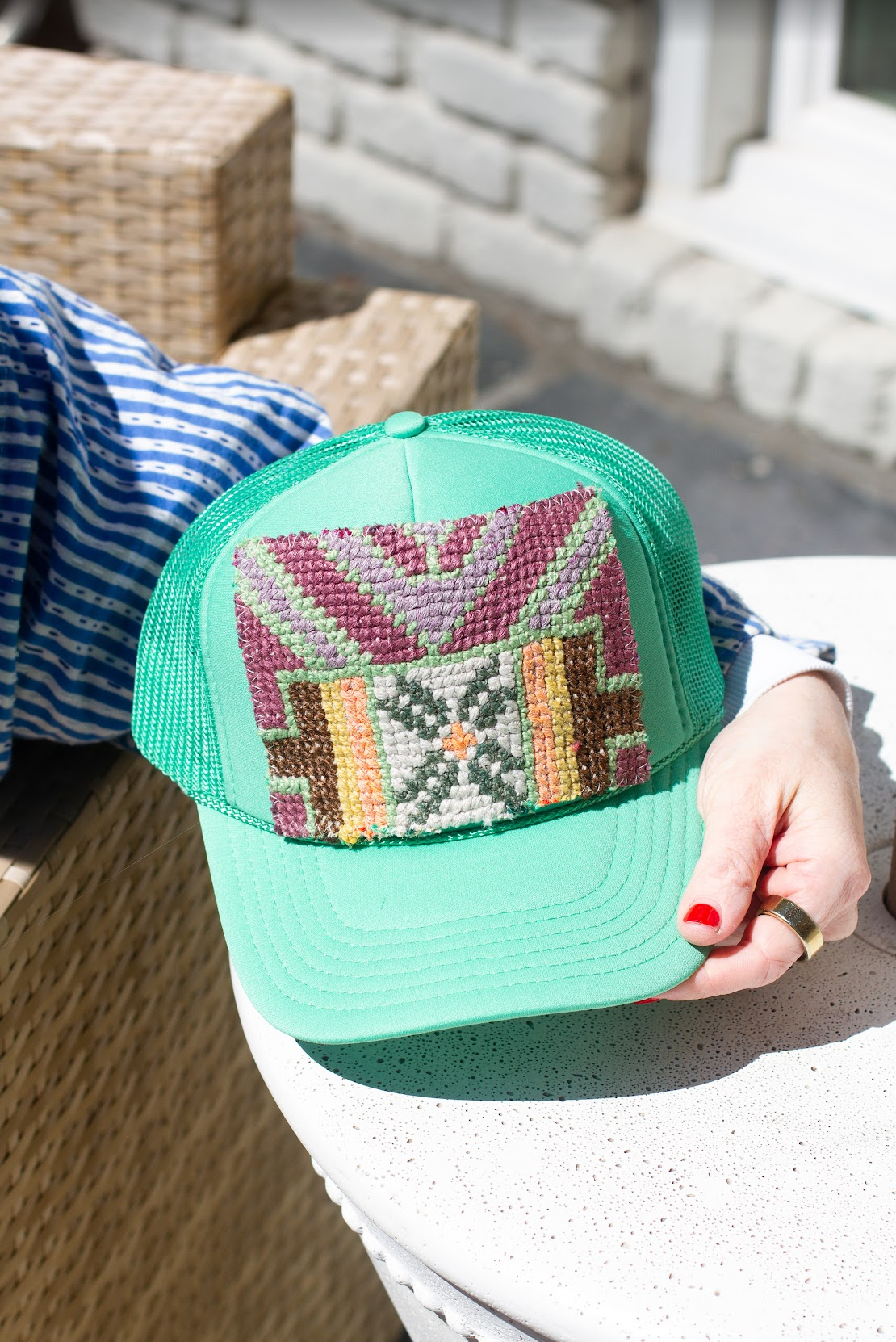 Kilim Patch Trucker CACTUS
