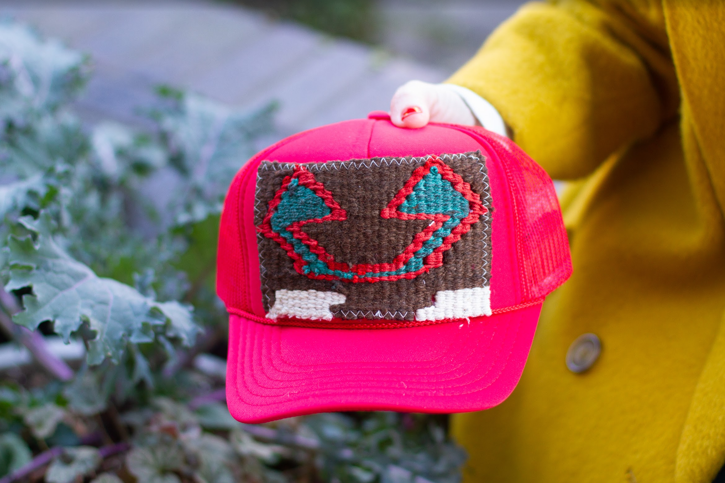 Kilim Patch Trucker RED